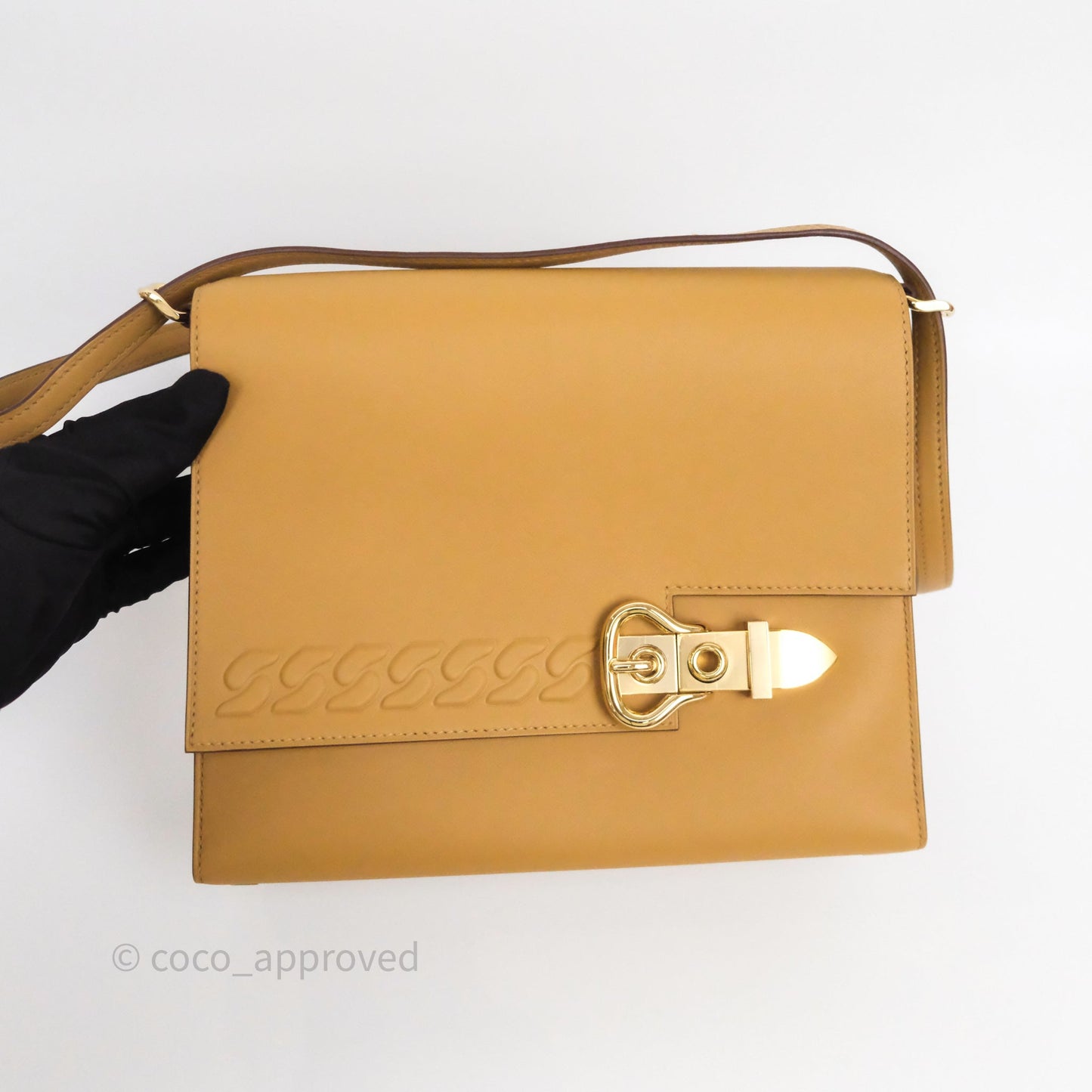 Hermès Boucle Sellier Bag Biscuit 48 Swift Gold Hardware