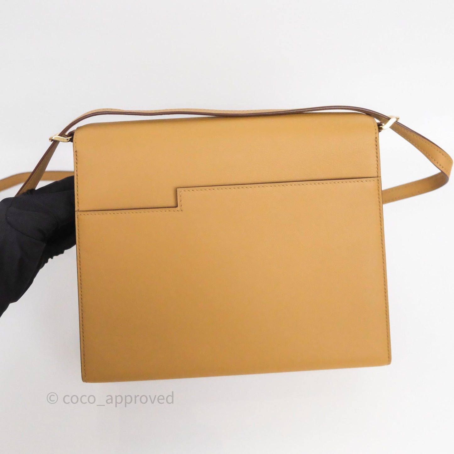 Hermès Boucle Sellier Bag Biscuit 48 Swift Gold Hardware