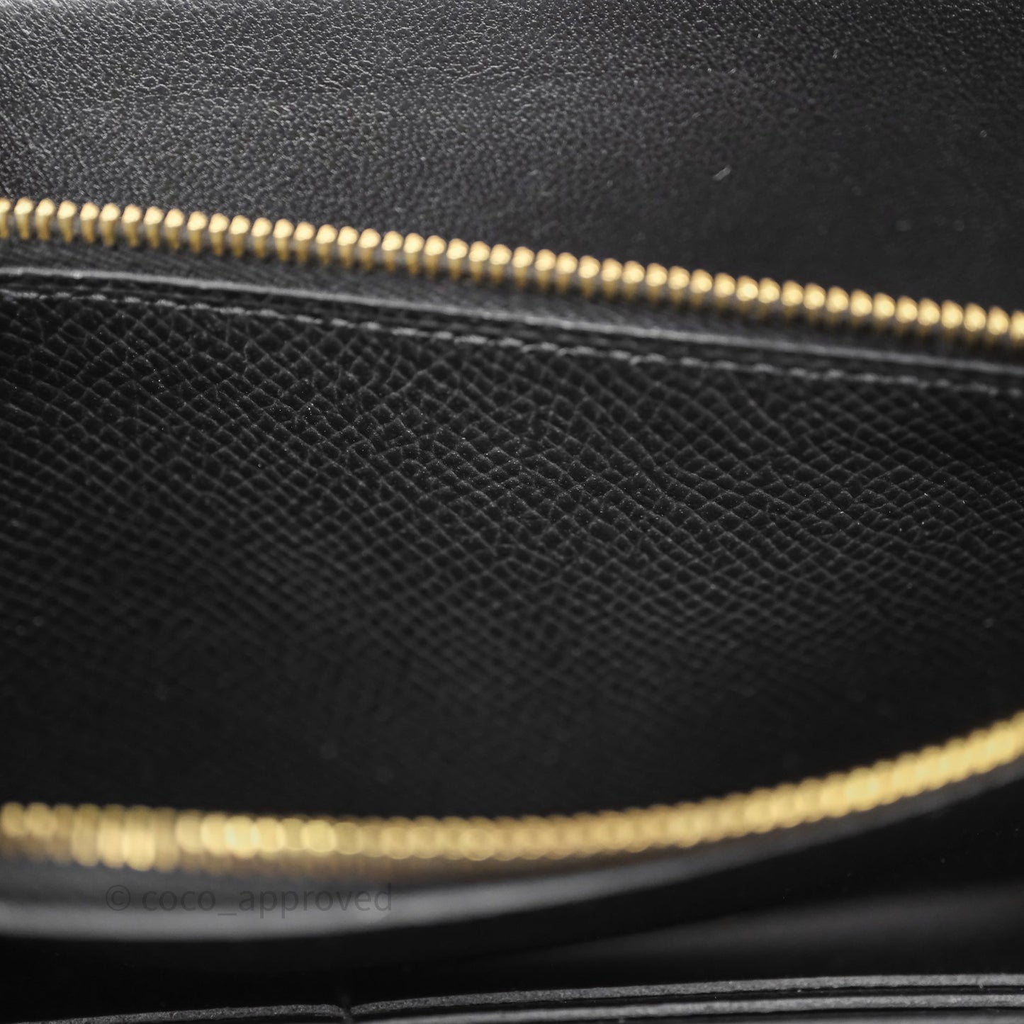 Hermès Constance Long To Go Wallet Black Noir 89 Epsom Rose Gold Hardware