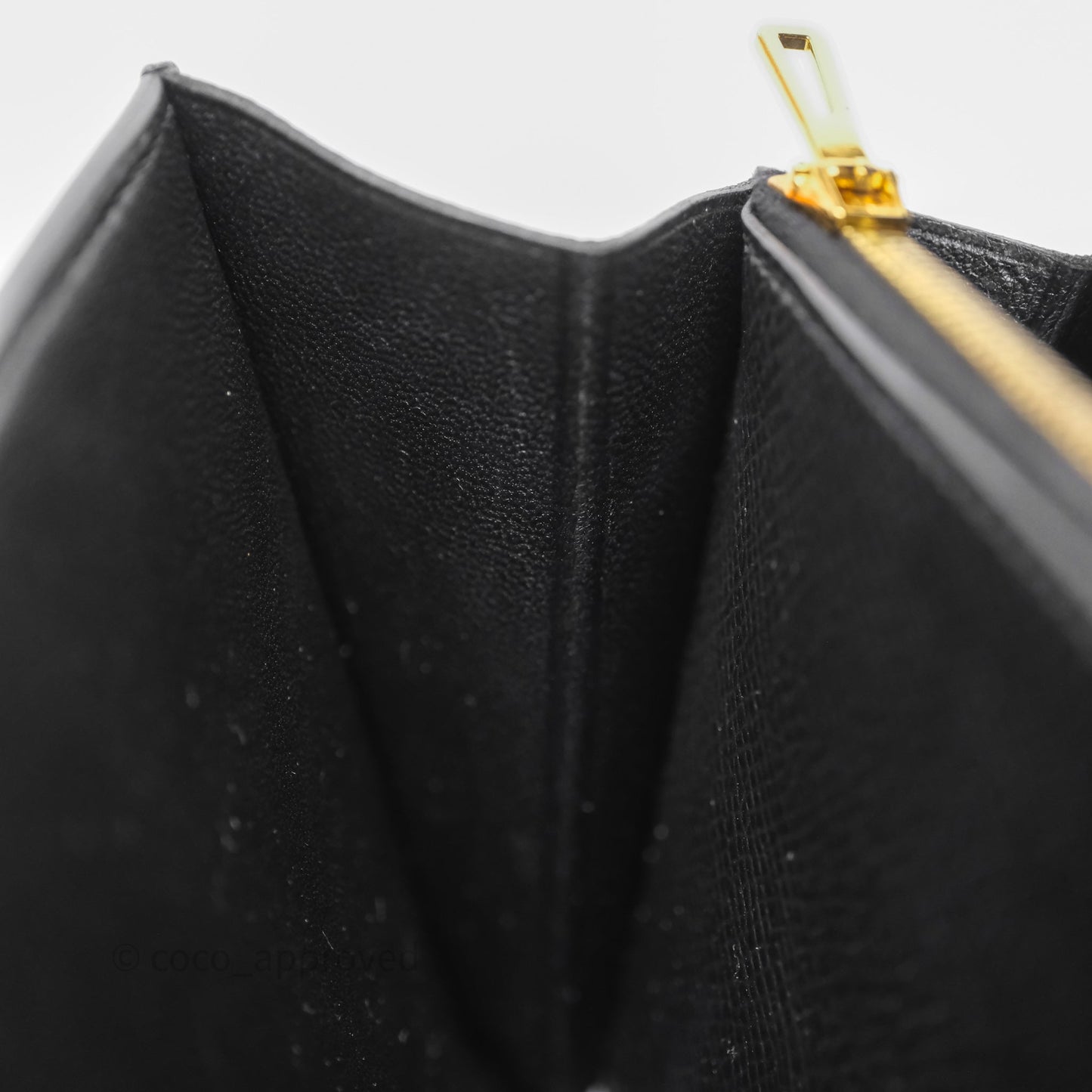 Hermès Constance Long To Go Wallet Black Noir 89 Epsom Rose Gold Hardware
