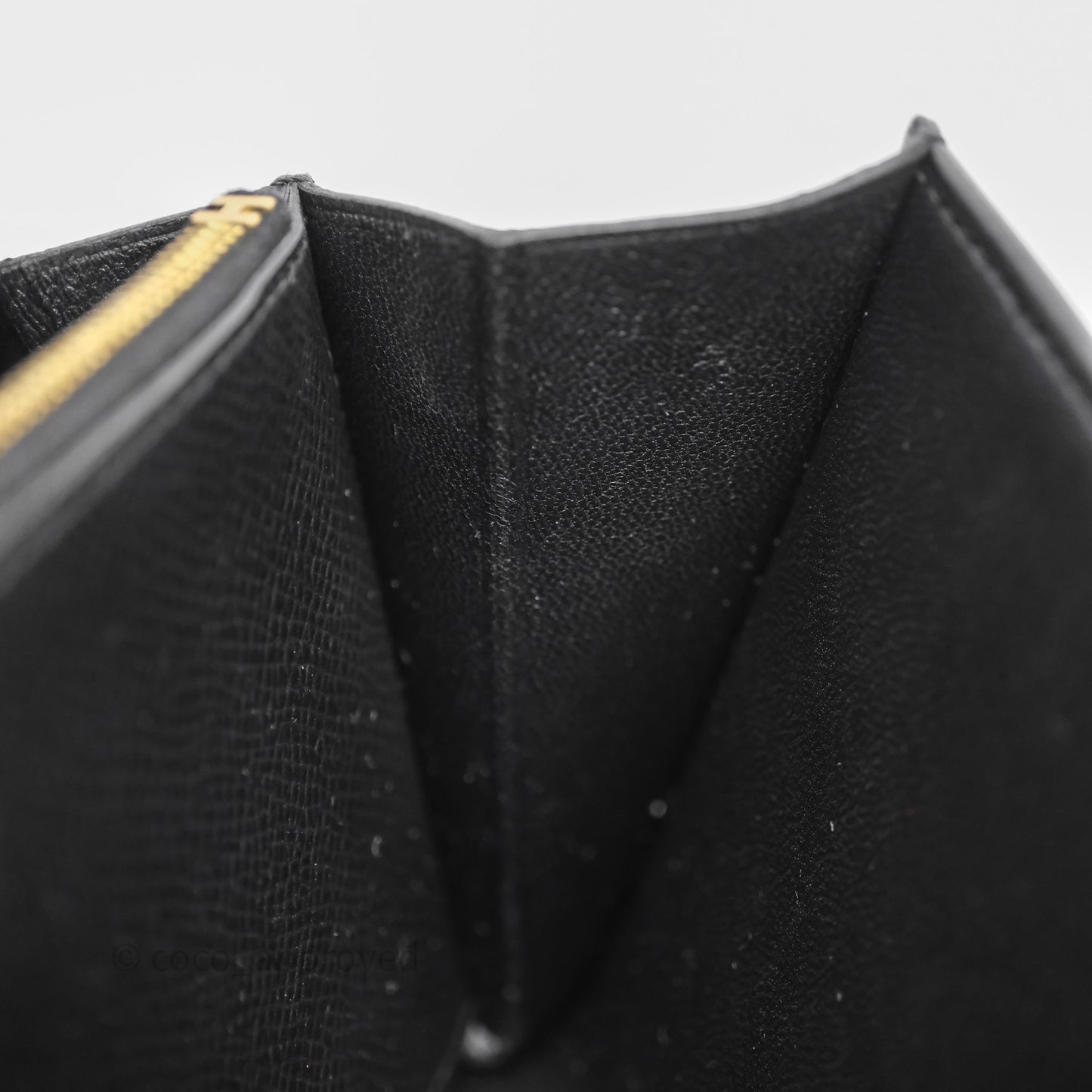 Hermès Constance Long To Go Wallet Black Noir 89 Epsom Rose Gold Hardware