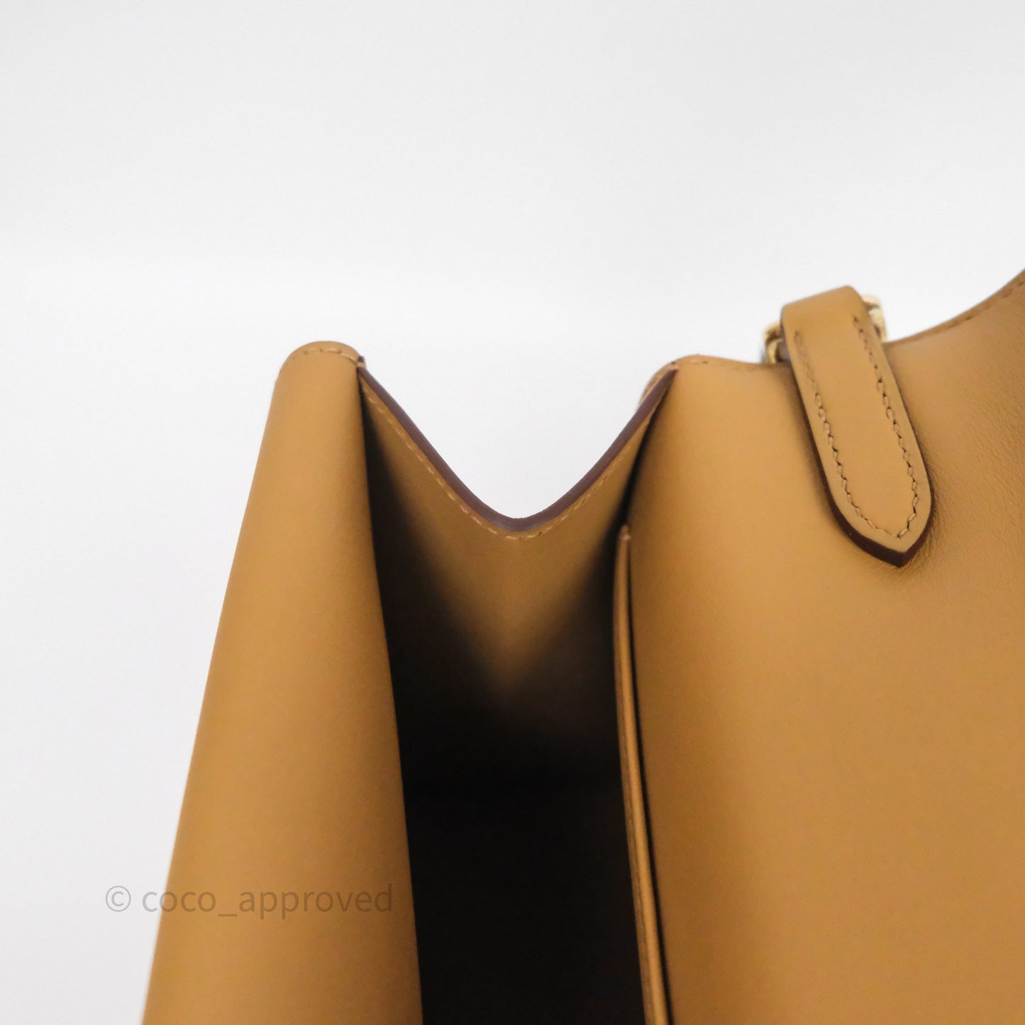 Hermès Boucle Sellier Bag Biscuit 48 Swift Gold Hardware