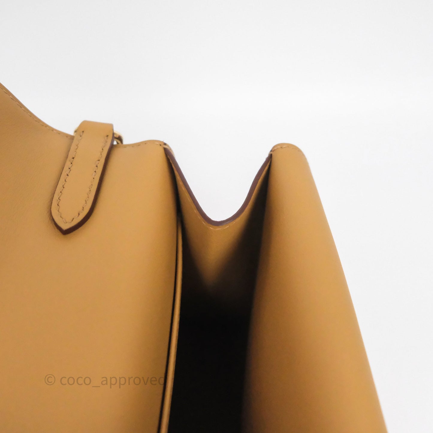 Hermès Boucle Sellier Bag Biscuit 48 Swift Gold Hardware