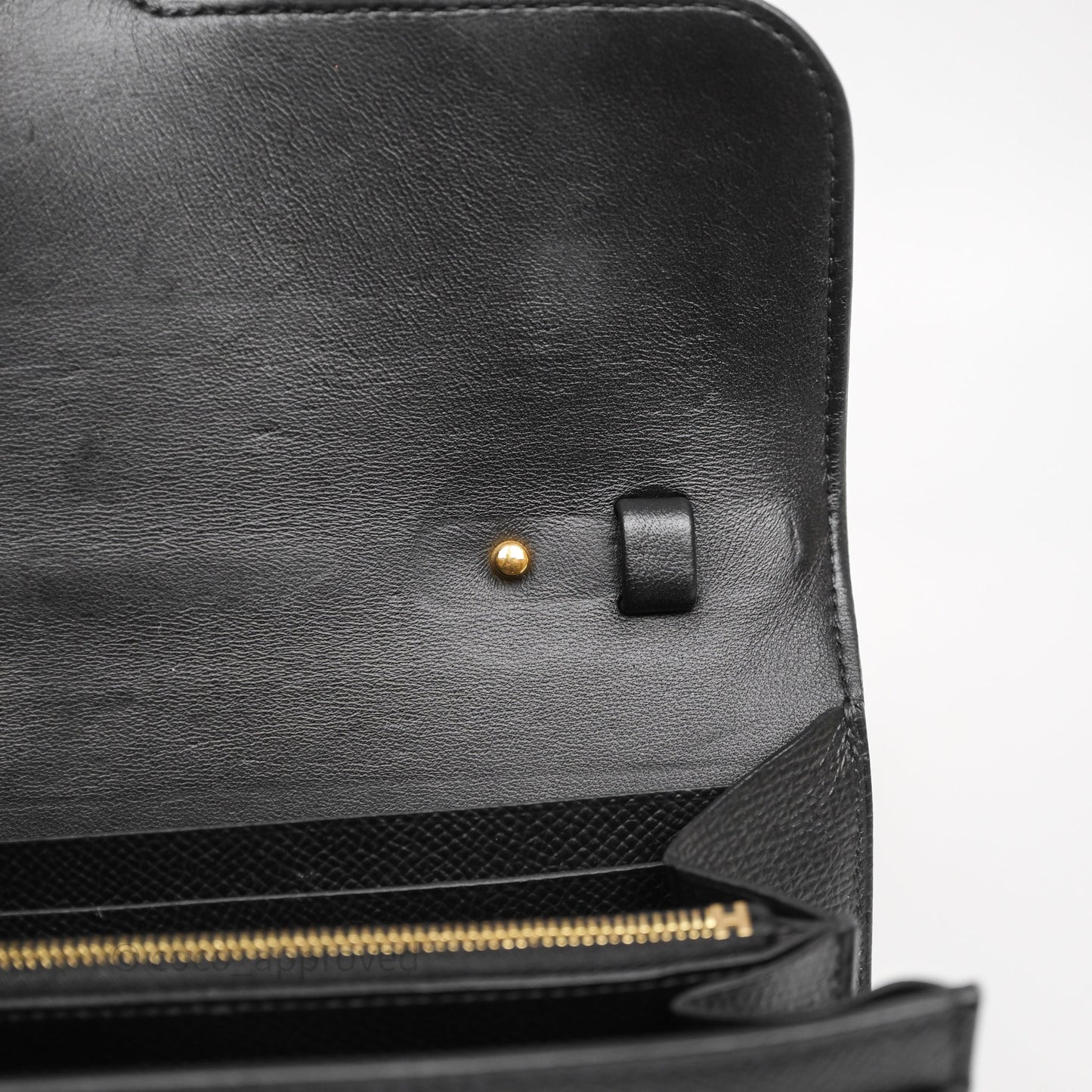 Hermès Constance Long To Go Wallet Black Noir 89 Epsom Rose Gold Hardware