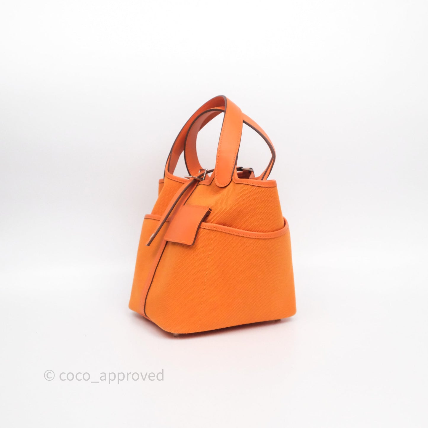Hermès Picotin Lock 18 Cargo Pockets Orange Minium 0X Palladium Hardware