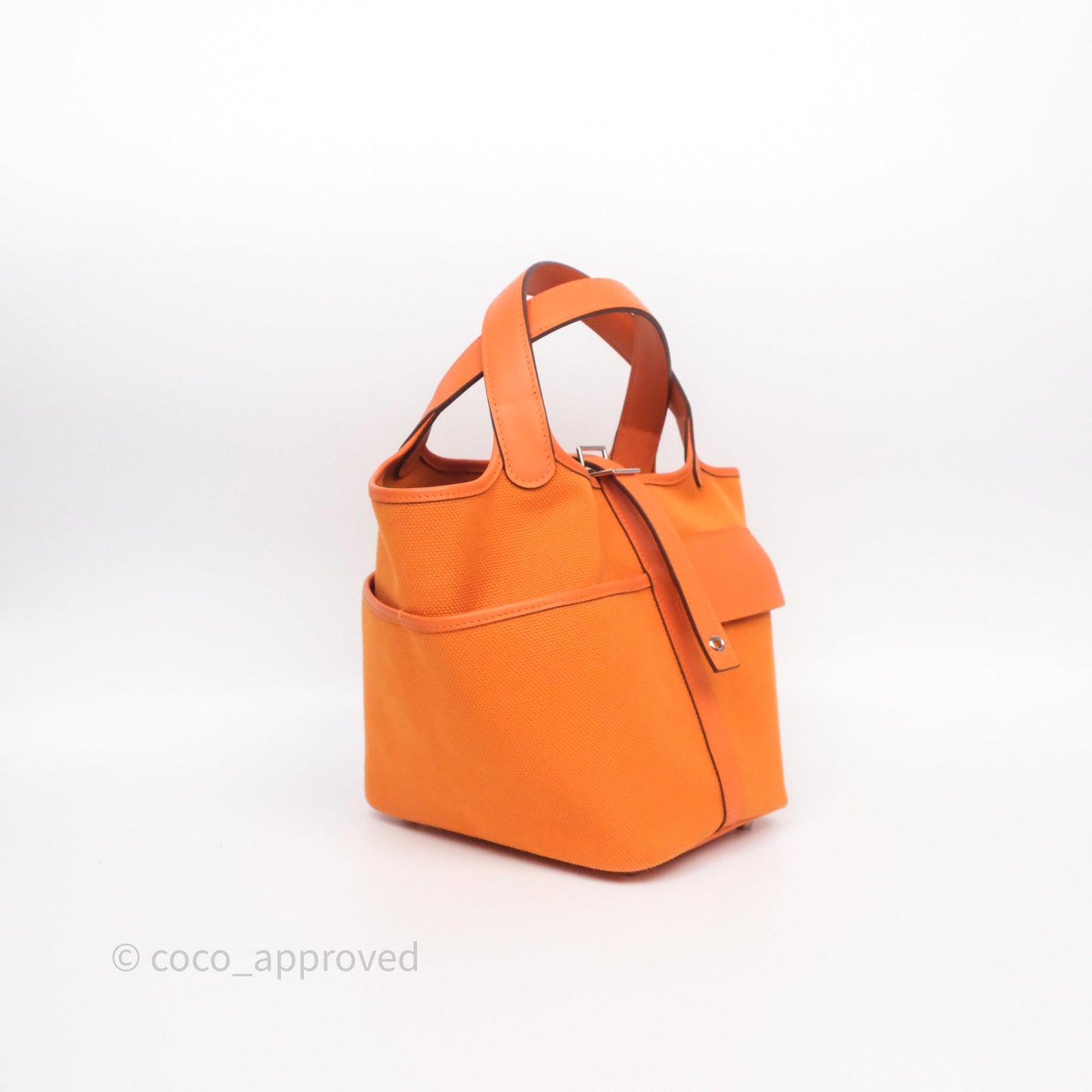 Hermès Picotin Lock 18 Cargo Pockets Orange Minium 0X Palladium Hardware