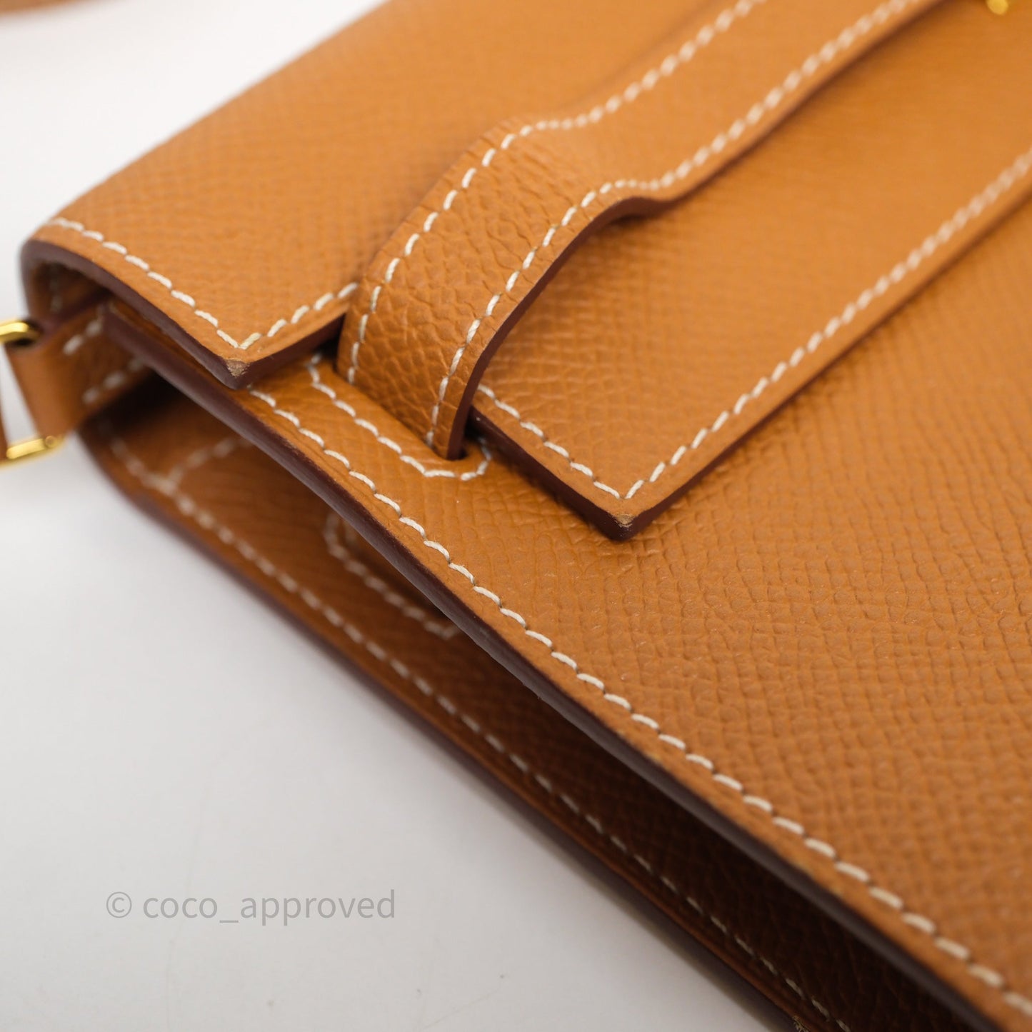Hermès Kelly To Go Wallet Gold 37 Epsom Gold Hardware