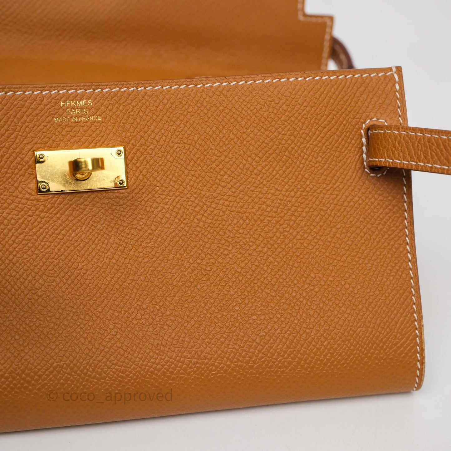 Hermès Kelly To Go Wallet Gold 37 Epsom Gold Hardware