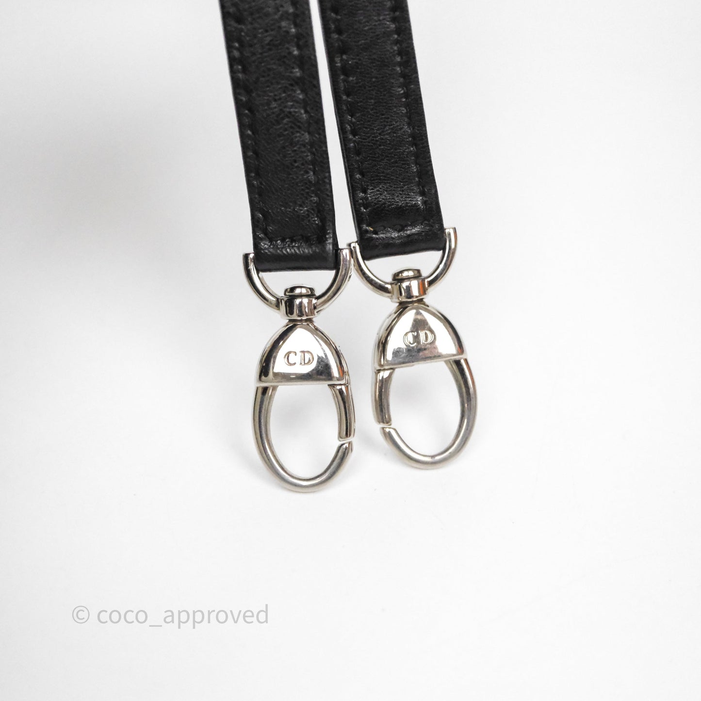 Christian Dior Medium Lady Dior Black Lambskin Silver Hardware