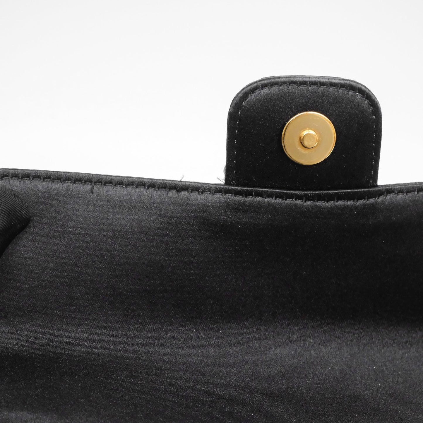 Chanel Vintage Mini Chocolate Bar Camellia Flap Black Velvet Gold Hardware
