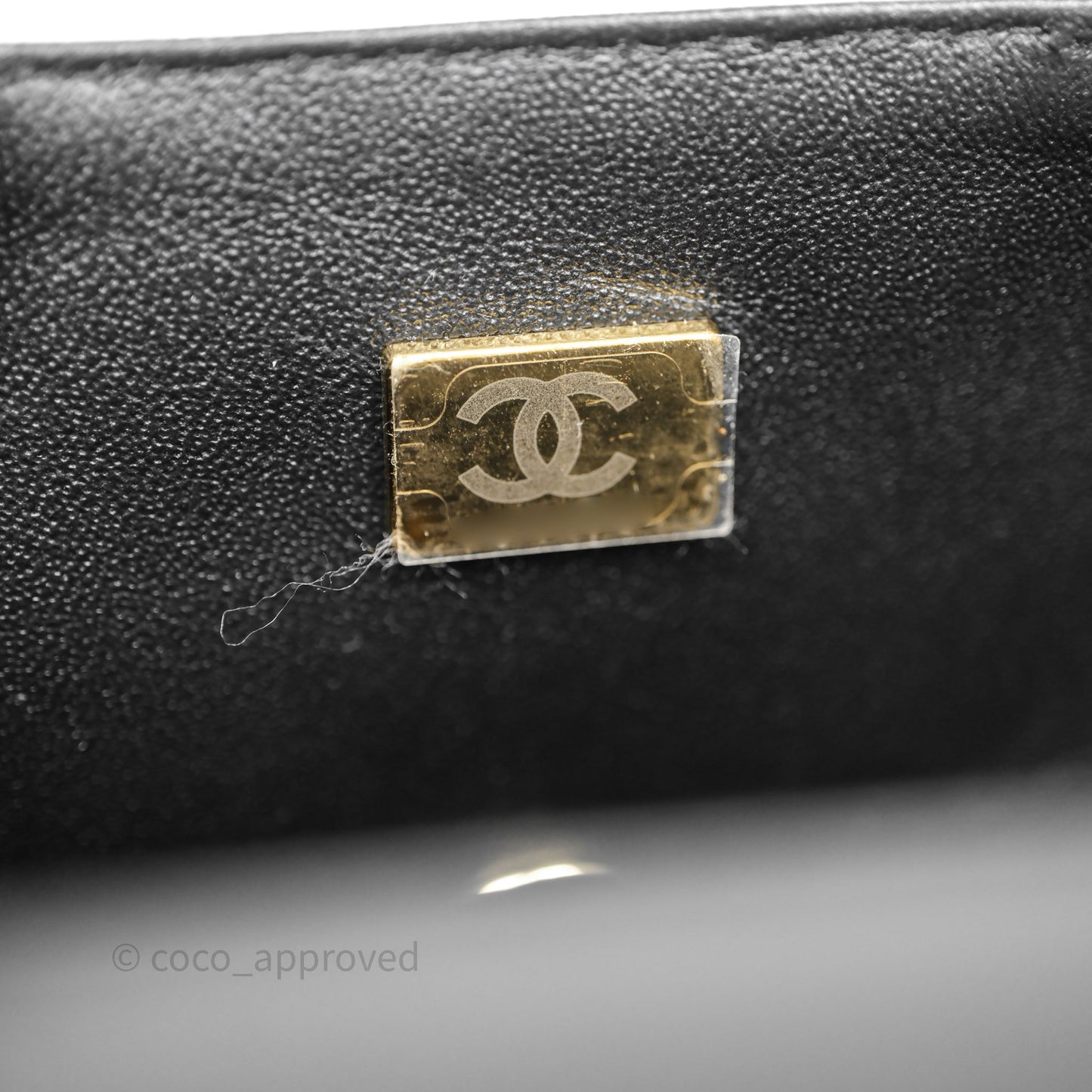 Chanel Mini Rectangular Flap Quilted Black White Lambskin Gold Hardware