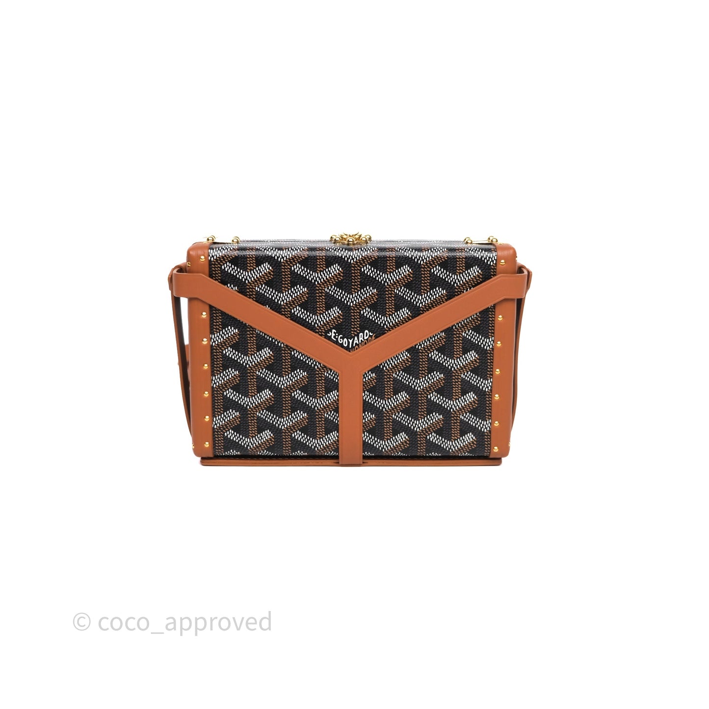 Goyard Minaudiere Trunk Bag Black & Tan