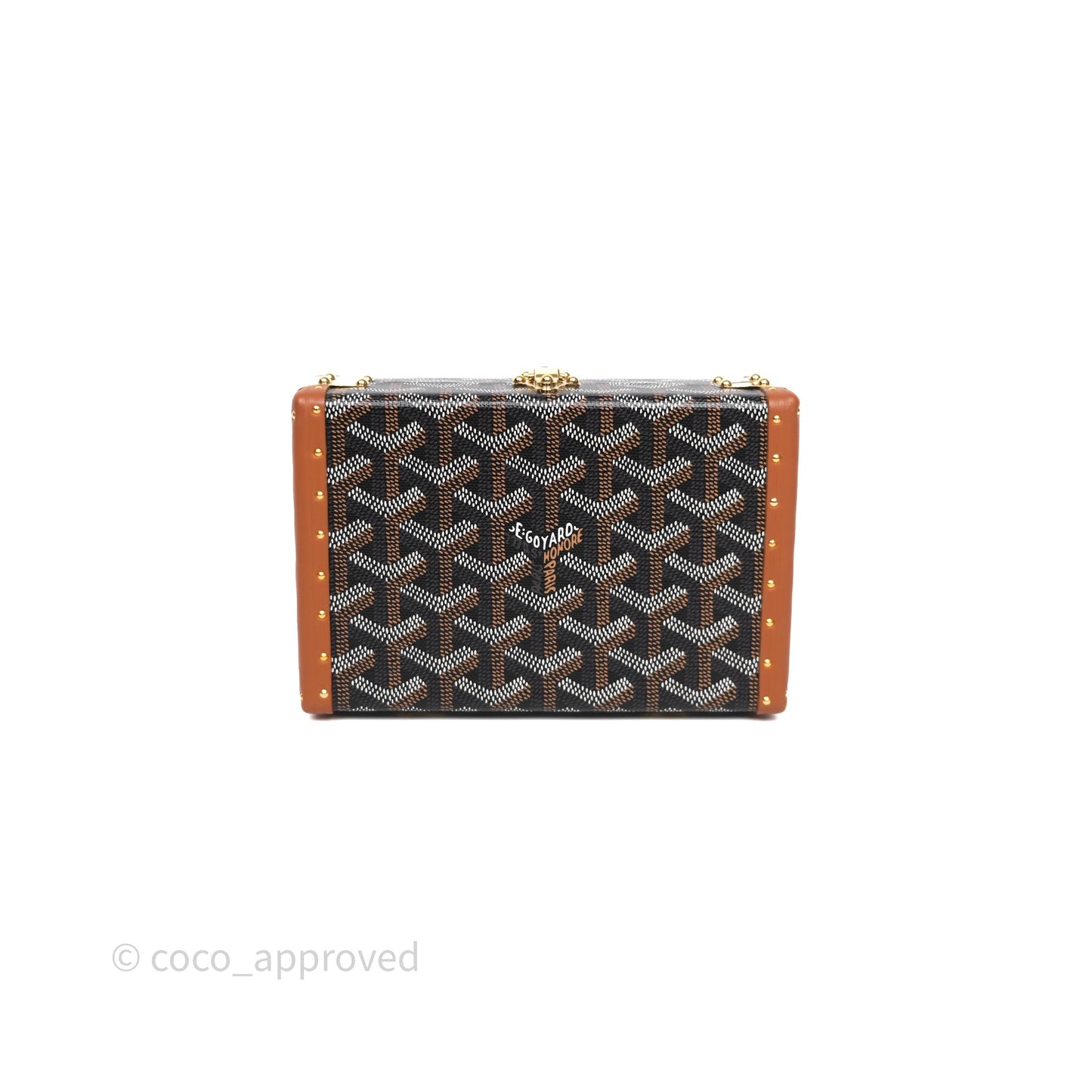 Goyard Minaudiere Trunk Bag Black & Tan