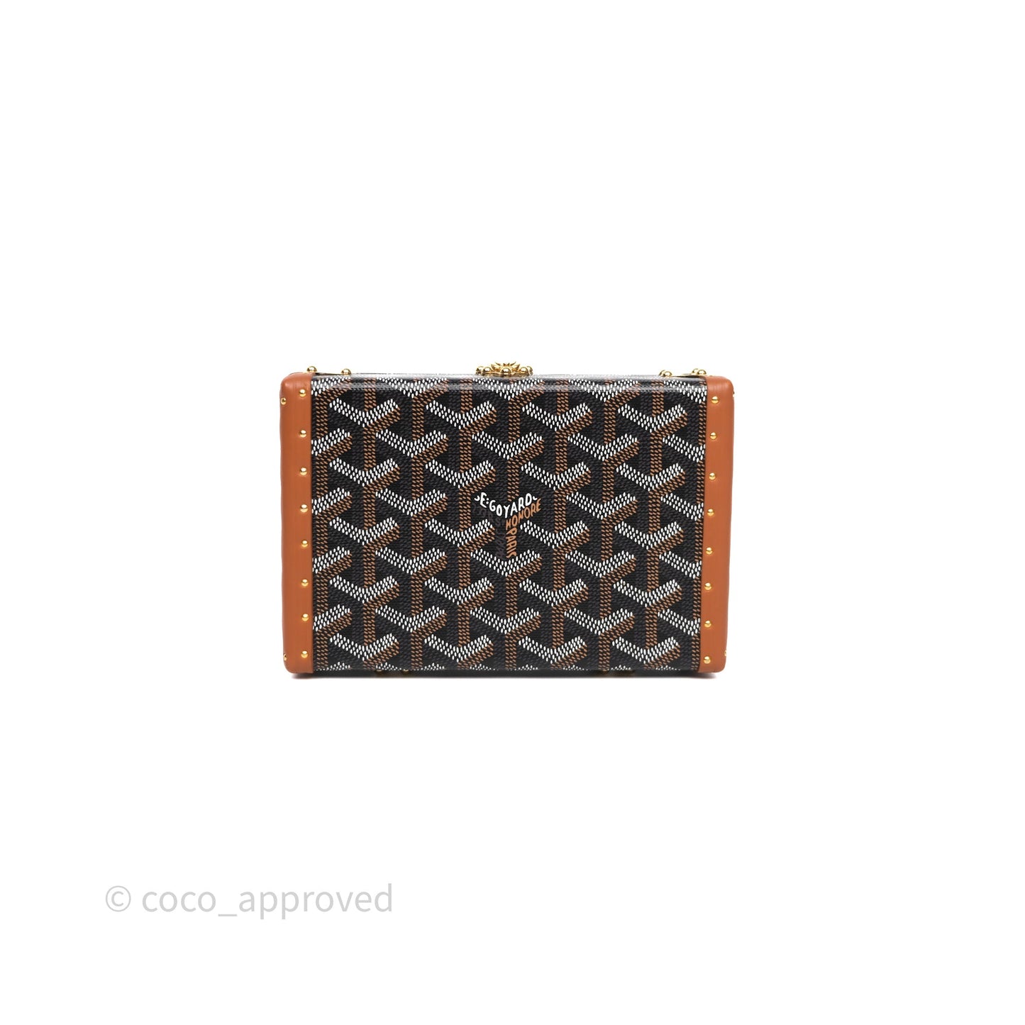 Goyard Minaudiere Trunk Bag Black & Tan