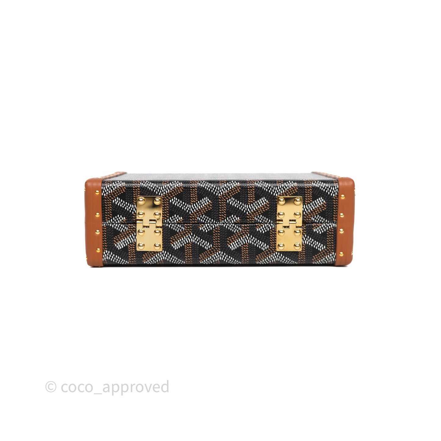 Goyard Minaudiere Trunk Bag Black & Tan