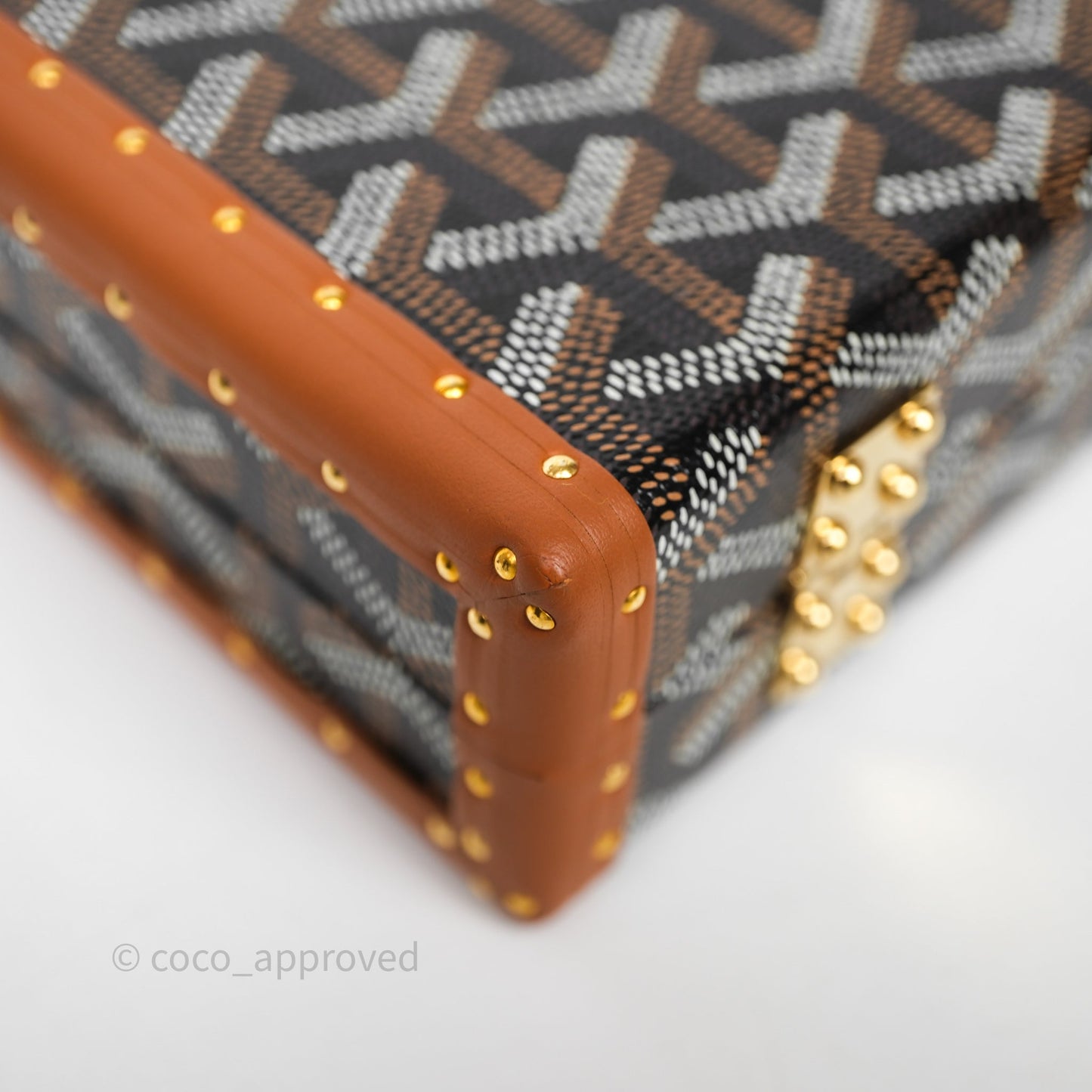 Goyard Minaudiere Trunk Bag Black & Tan