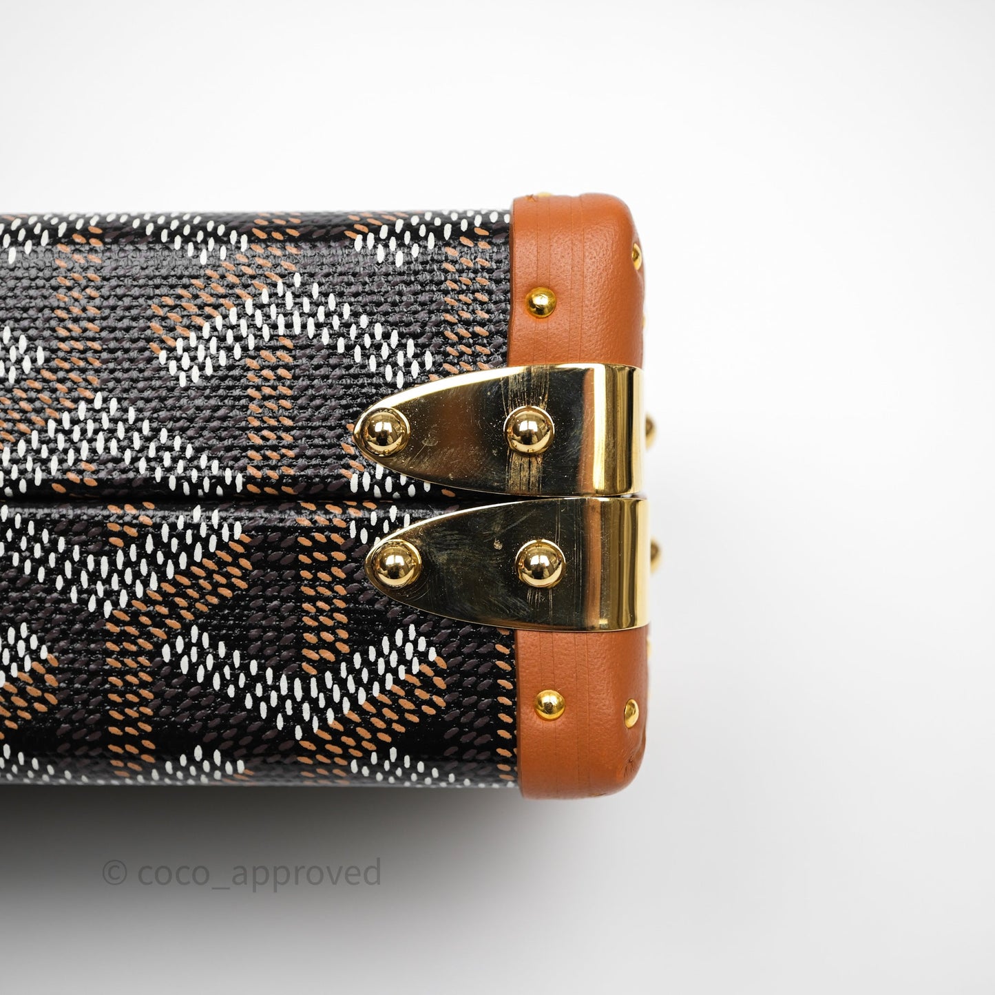 Goyard Minaudiere Trunk Bag Black & Tan