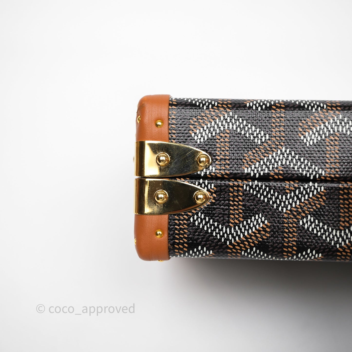 Goyard Minaudiere Trunk Bag Black & Tan