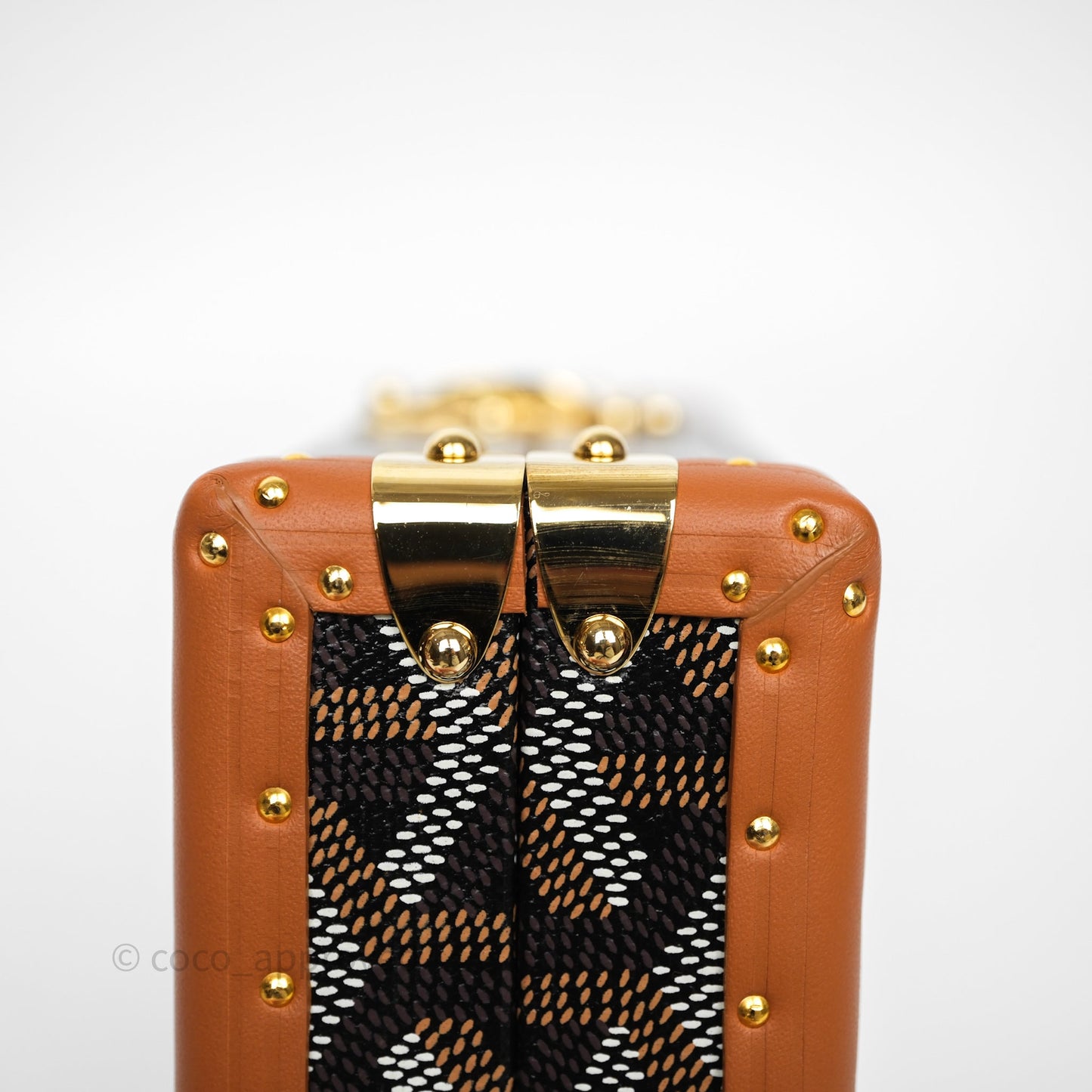 Goyard Minaudiere Trunk Bag Black & Tan