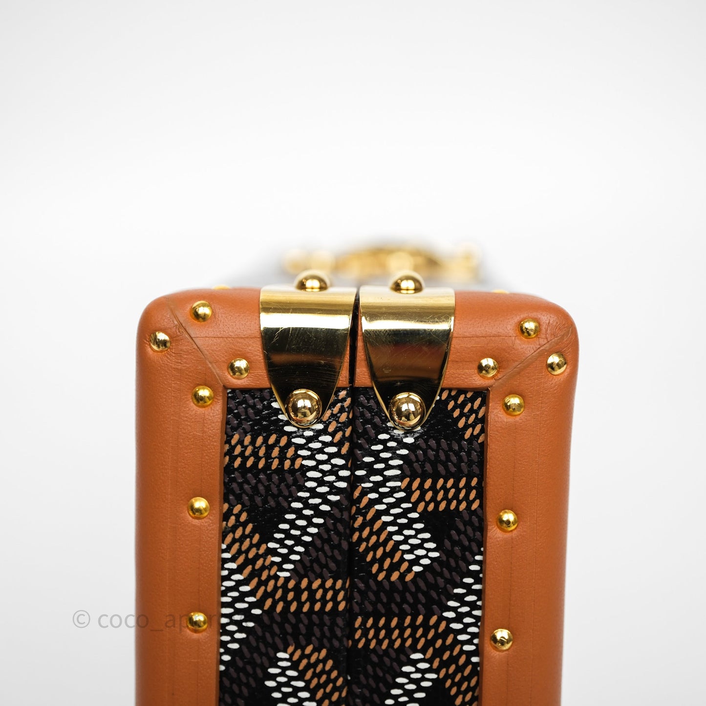 Goyard Minaudiere Trunk Bag Black & Tan