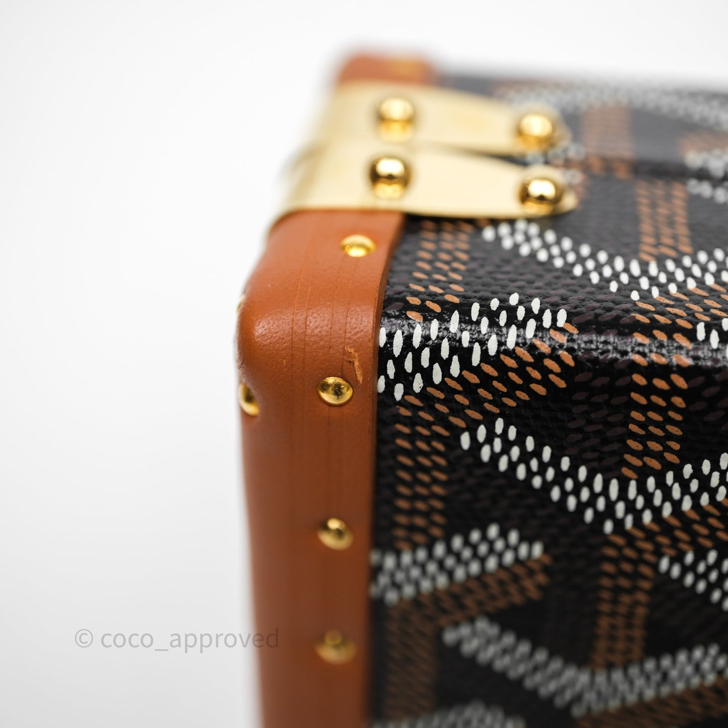 Goyard Minaudiere Trunk Bag Black & Tan