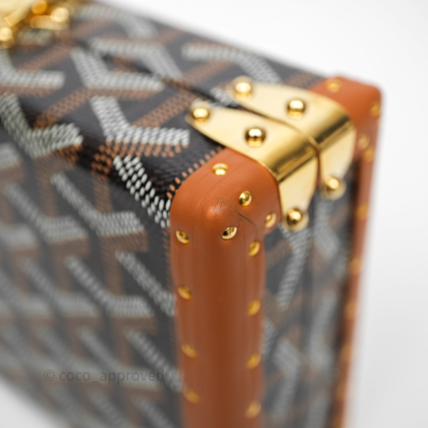 Goyard Minaudiere Trunk Bag Black & Tan