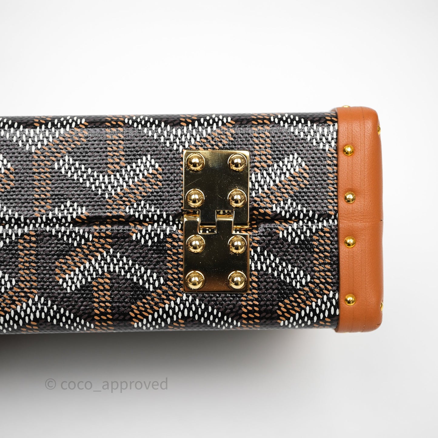Goyard Minaudiere Trunk Bag Black & Tan