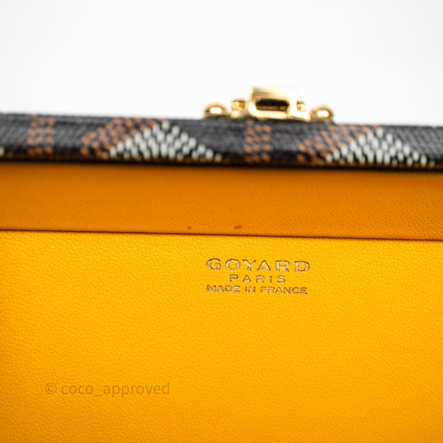 Goyard Minaudiere Trunk Bag Black & Tan