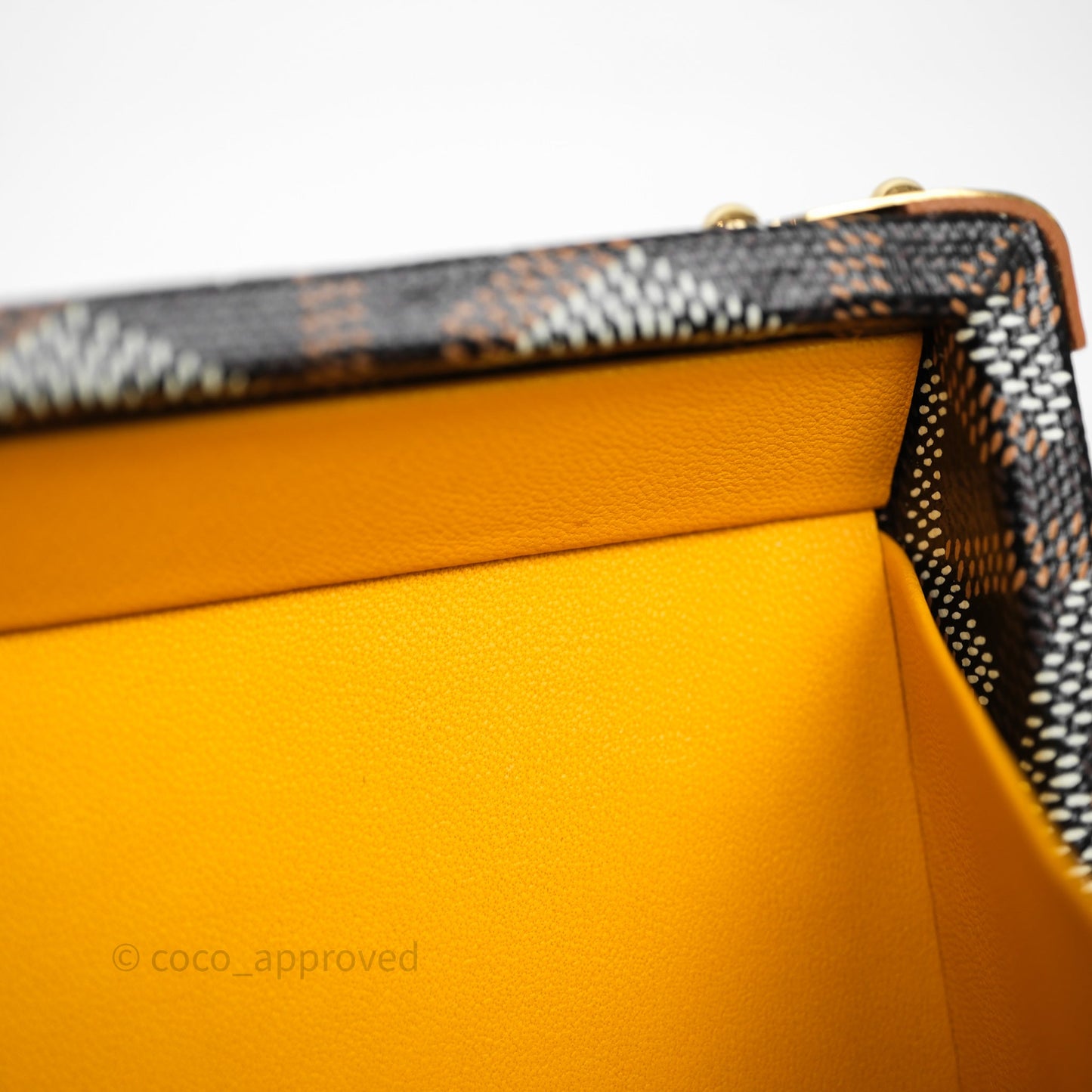 Goyard Minaudiere Trunk Bag Black & Tan