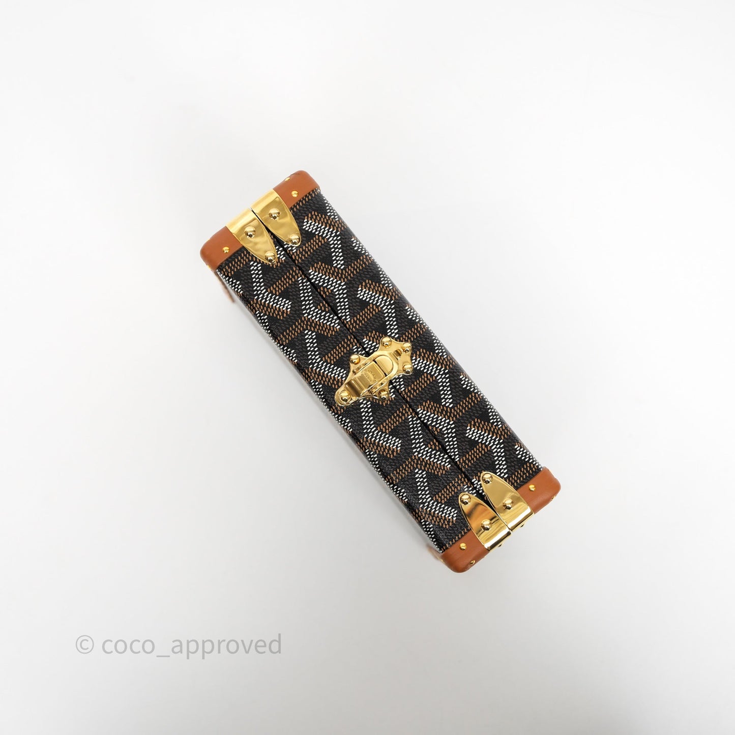Goyard Minaudiere Trunk Bag Black & Tan