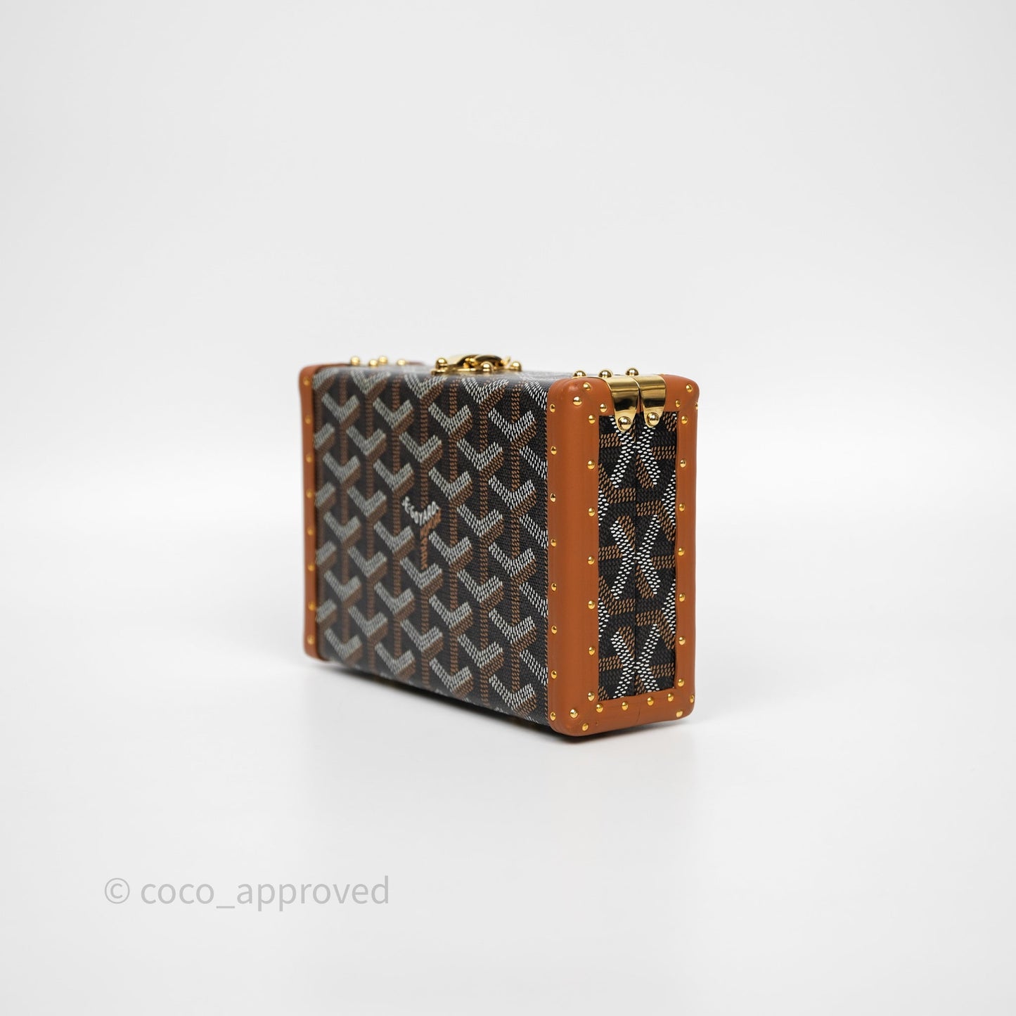Goyard Minaudiere Trunk Bag Black & Tan