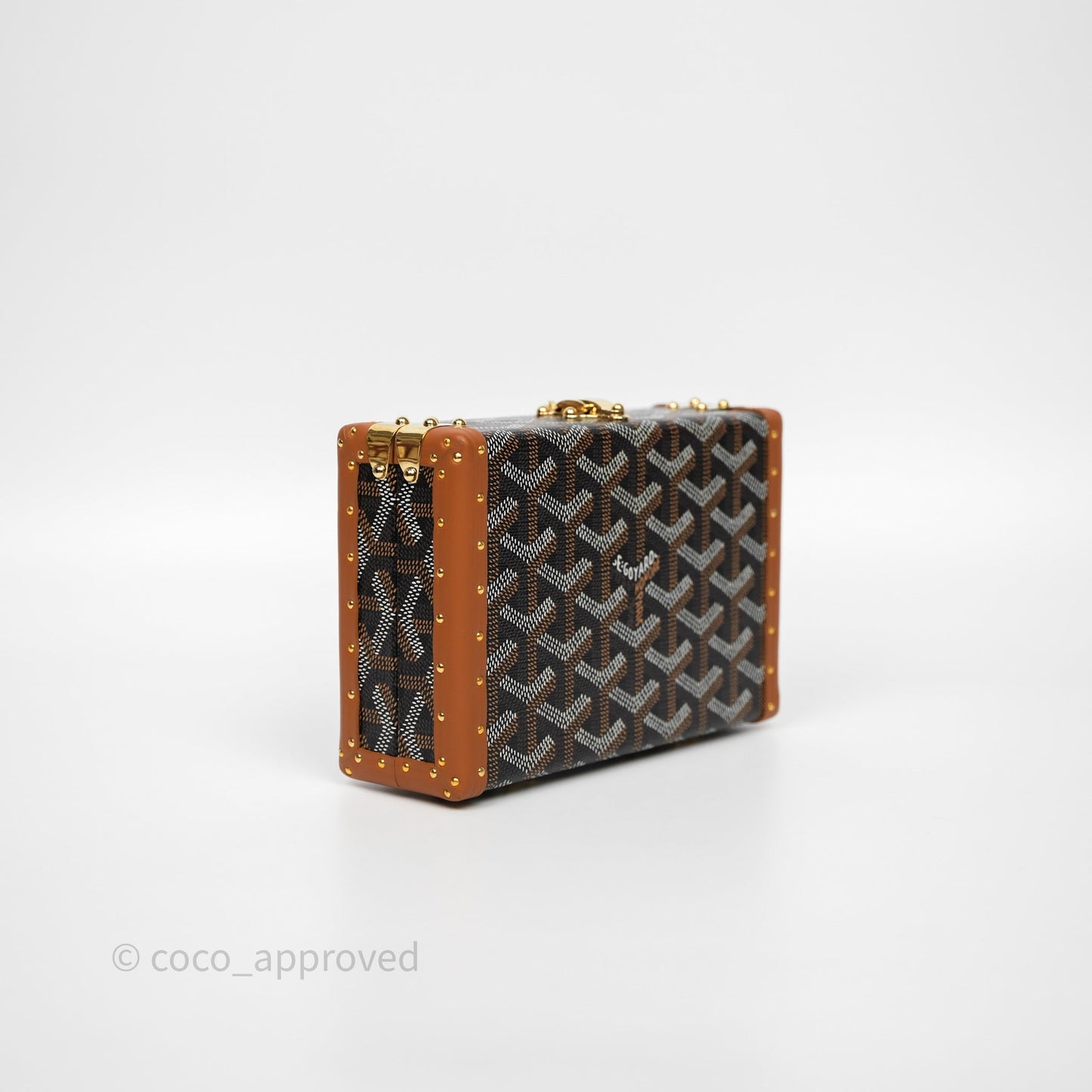 Goyard Minaudiere Trunk Bag Black & Tan