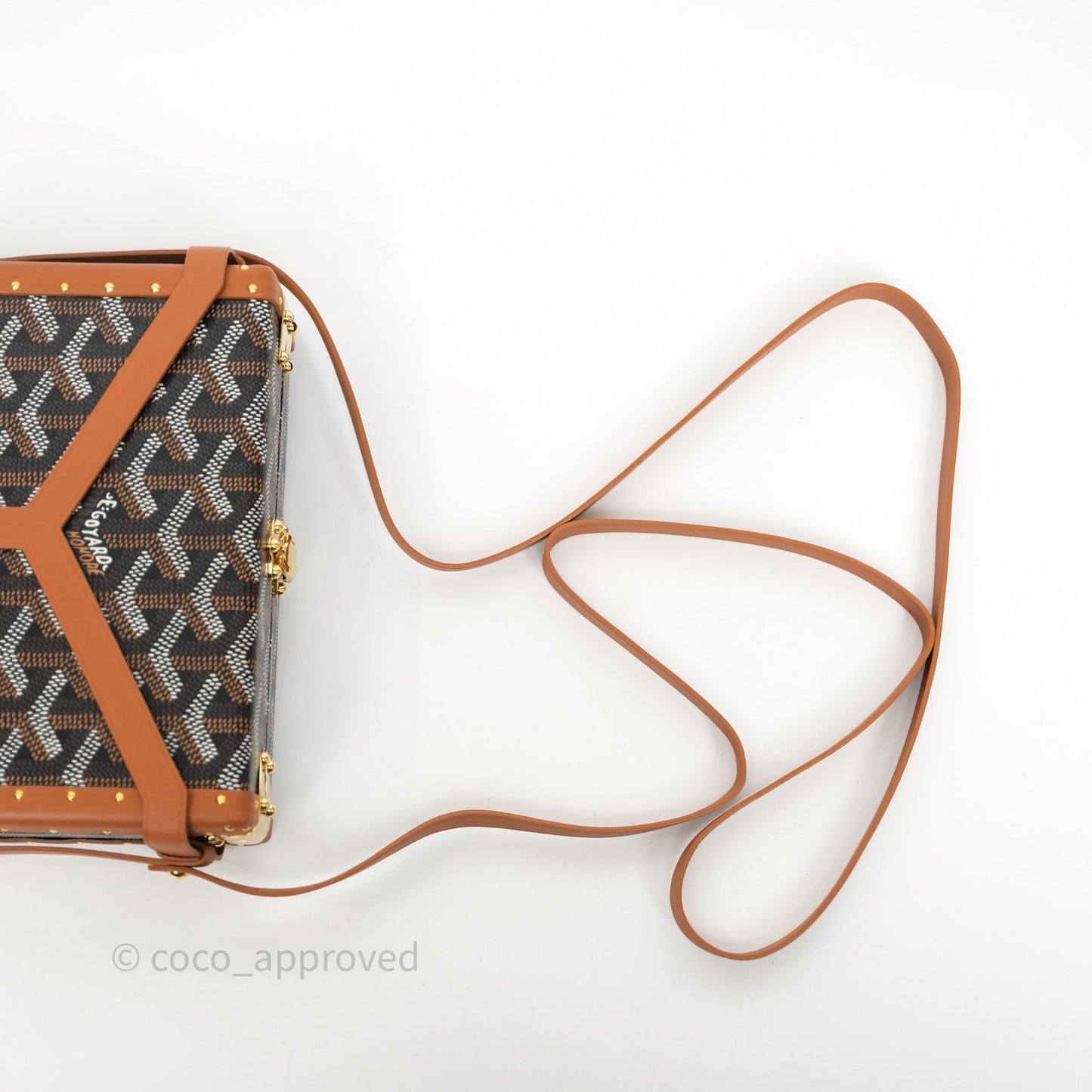 Goyard Minaudiere Trunk Bag Black & Tan
