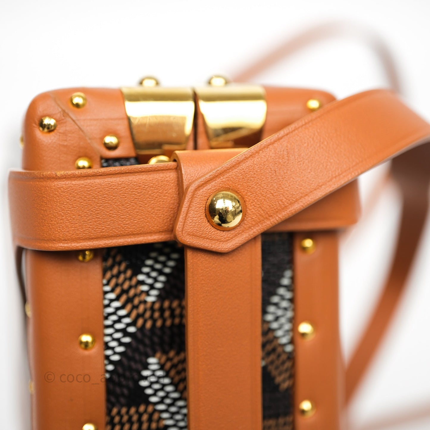 Goyard Minaudiere Trunk Bag Black & Tan