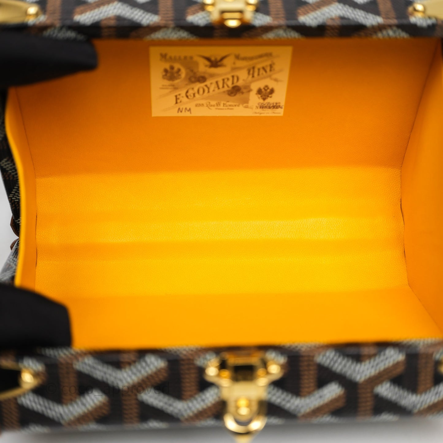 Goyard Minaudiere Trunk Bag Black & Tan