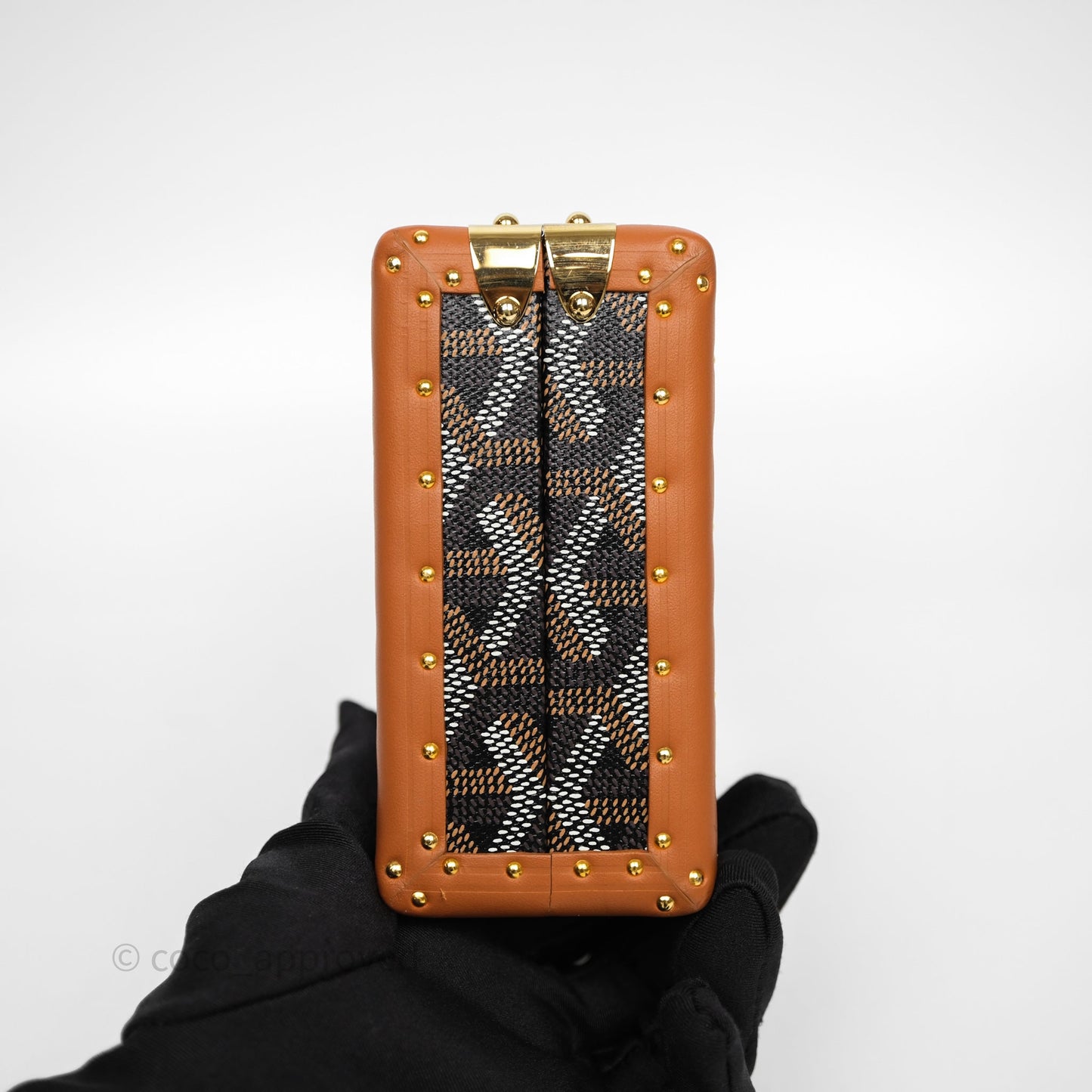 Goyard Minaudiere Trunk Bag Black & Tan