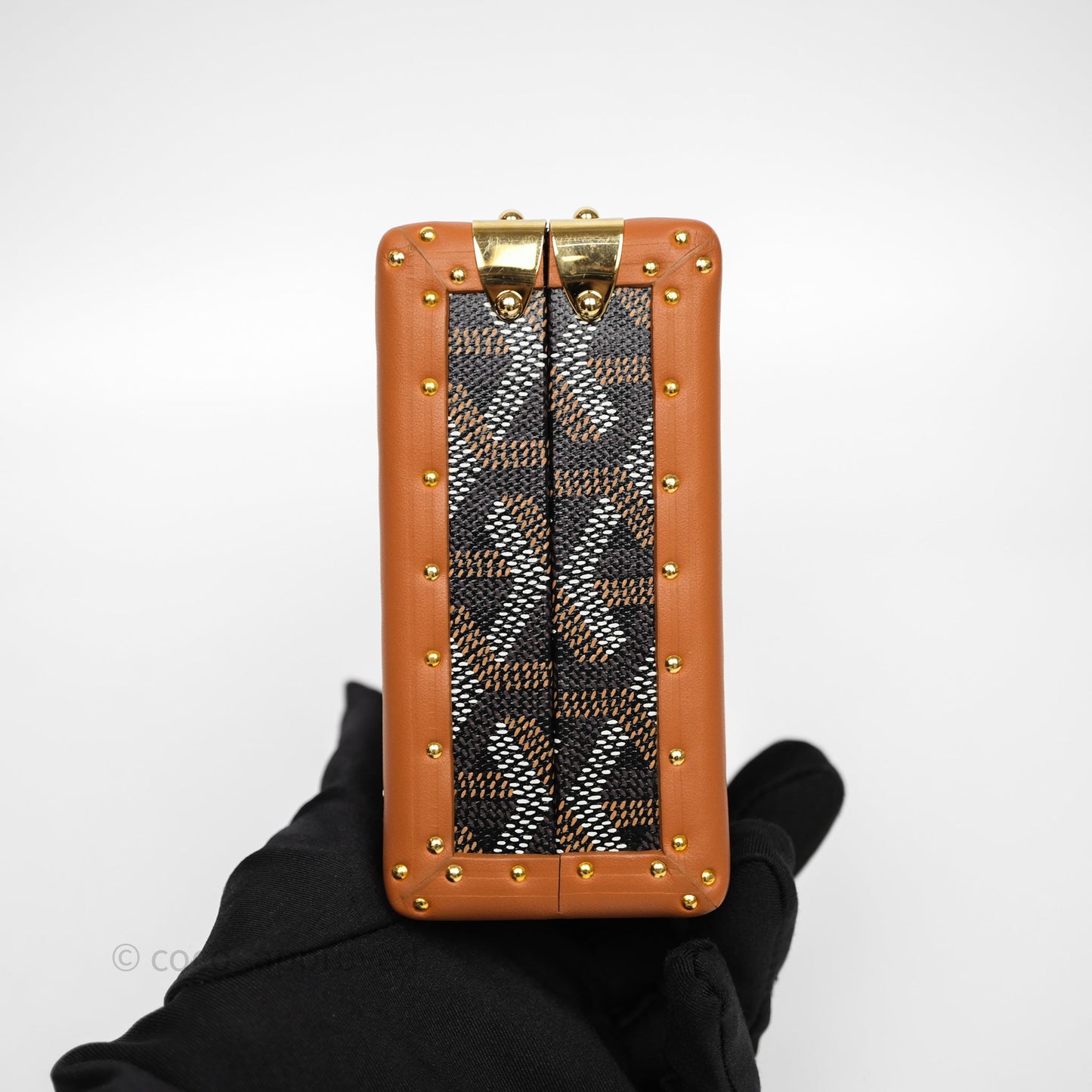 Goyard Minaudiere Trunk Bag Black & Tan