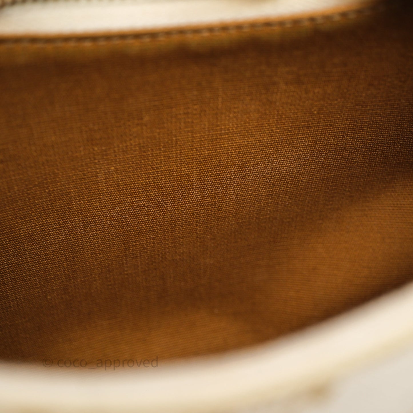 Celine Ava Bag In Triomphe Canvas Calfskin White