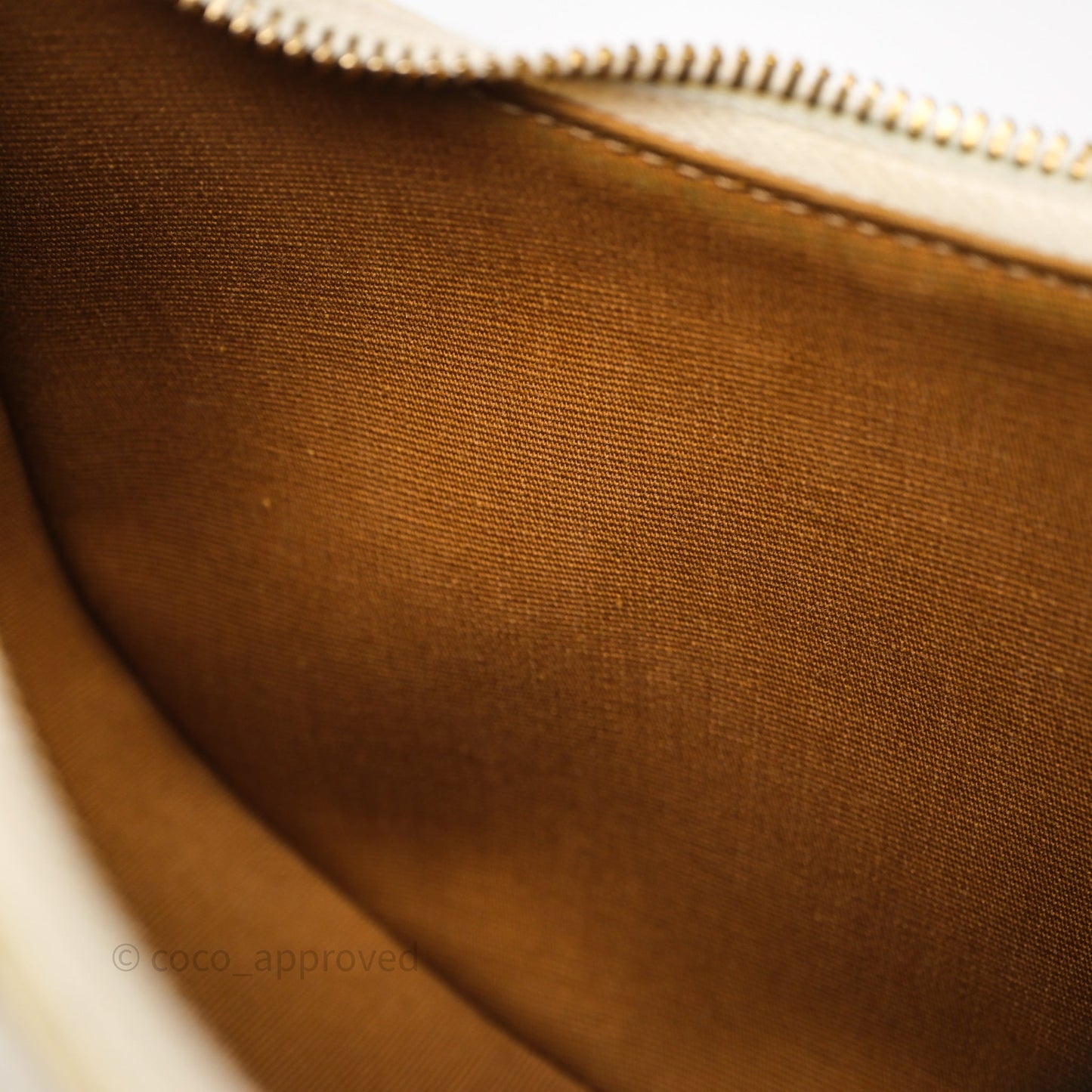 Celine Ava Bag In Triomphe Canvas Calfskin White