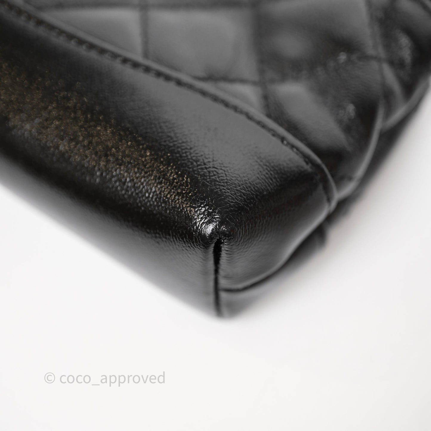 Chanel Micro 31 Black Shiny Calfskin Gold Hardware