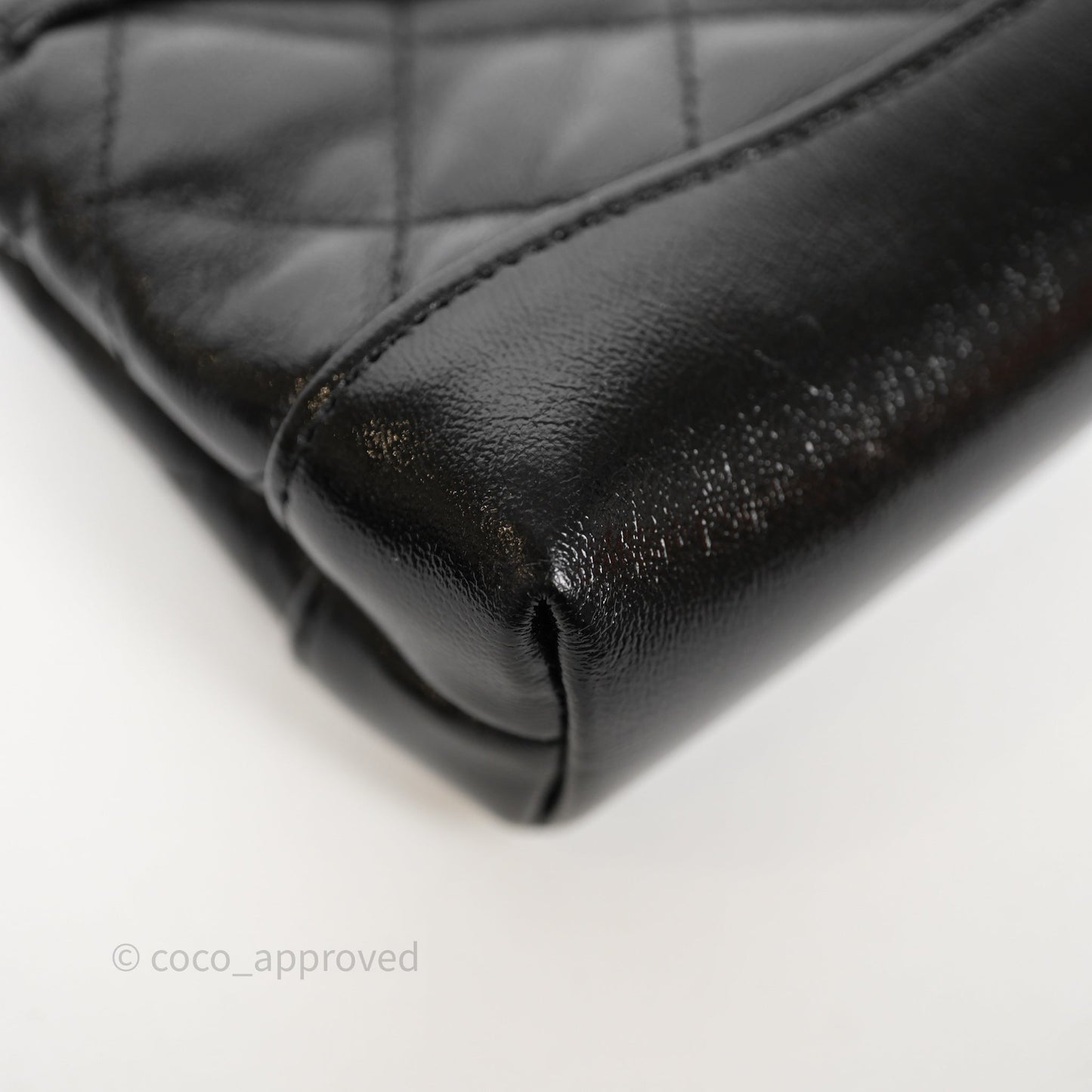 Chanel Micro 31 Black Shiny Calfskin Gold Hardware