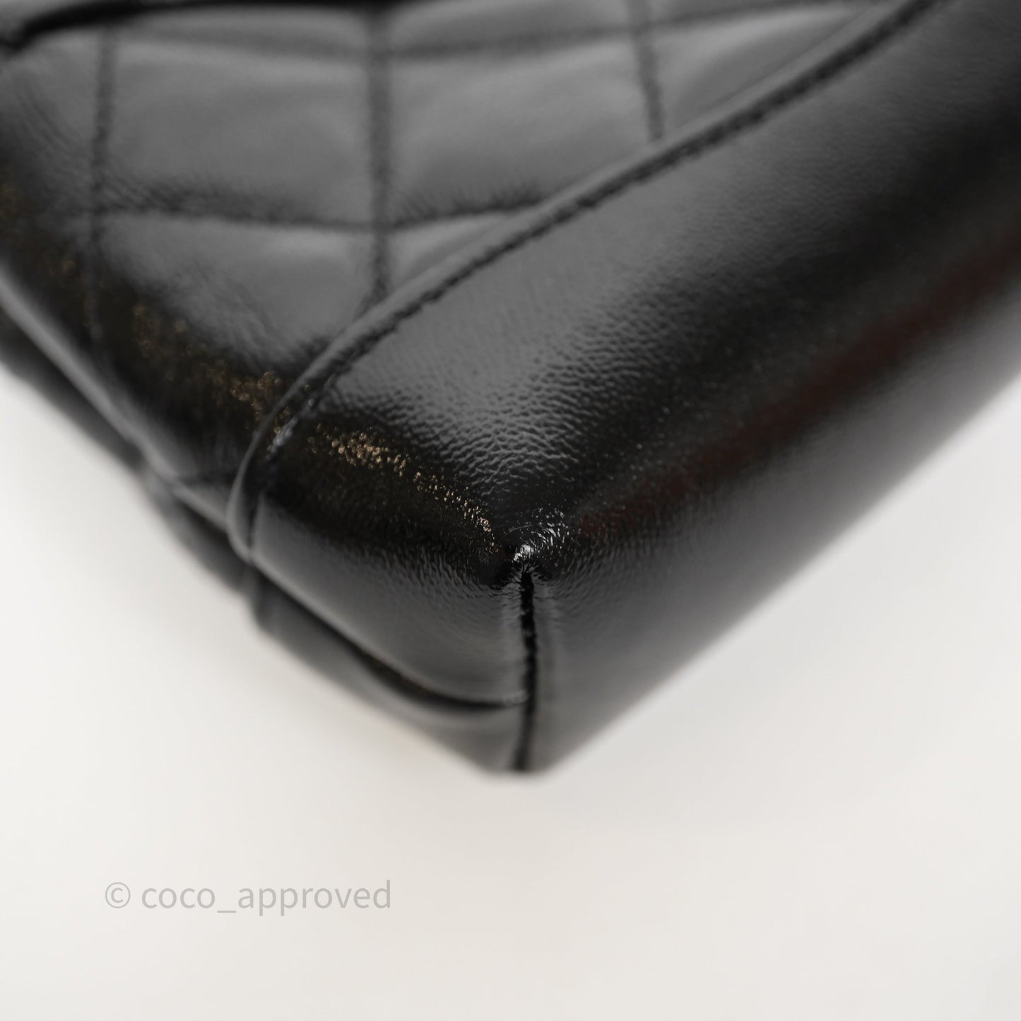 Chanel Micro 31 Black Shiny Calfskin Gold Hardware