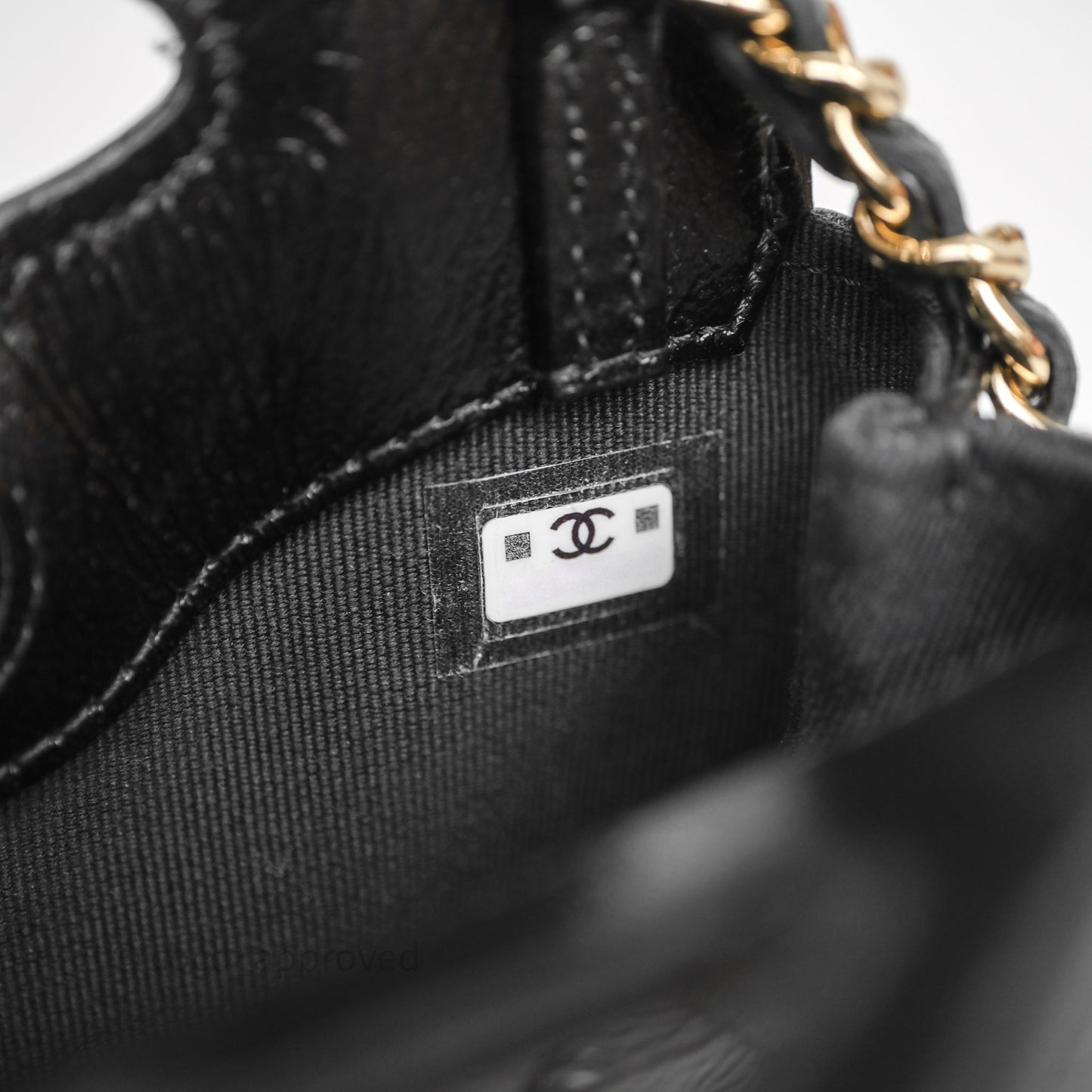 Chanel Micro 31 Black Shiny Calfskin Gold Hardware
