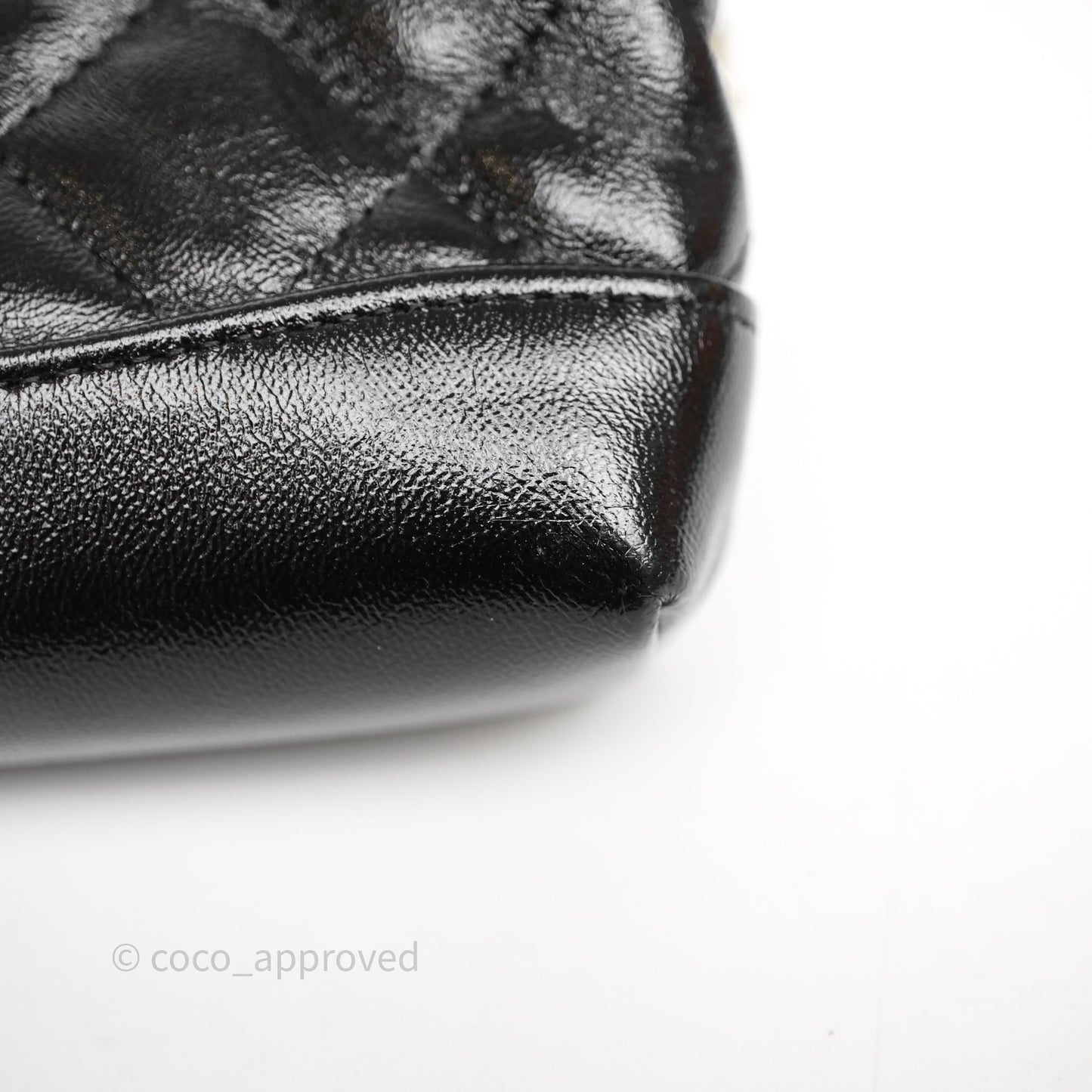 Chanel Micro 31 Black Shiny Calfskin Gold Hardware