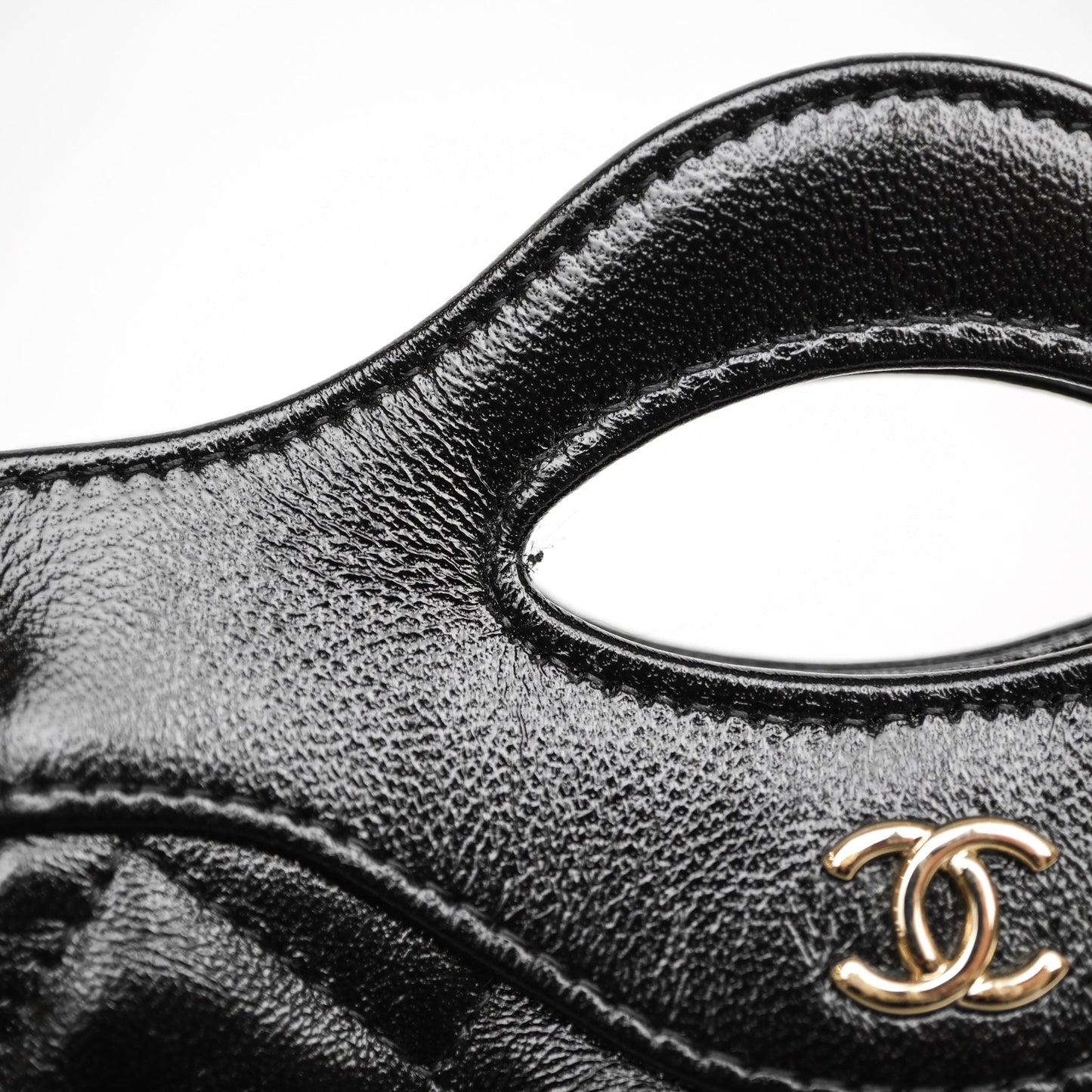 Chanel Micro 31 Black Shiny Calfskin Gold Hardware