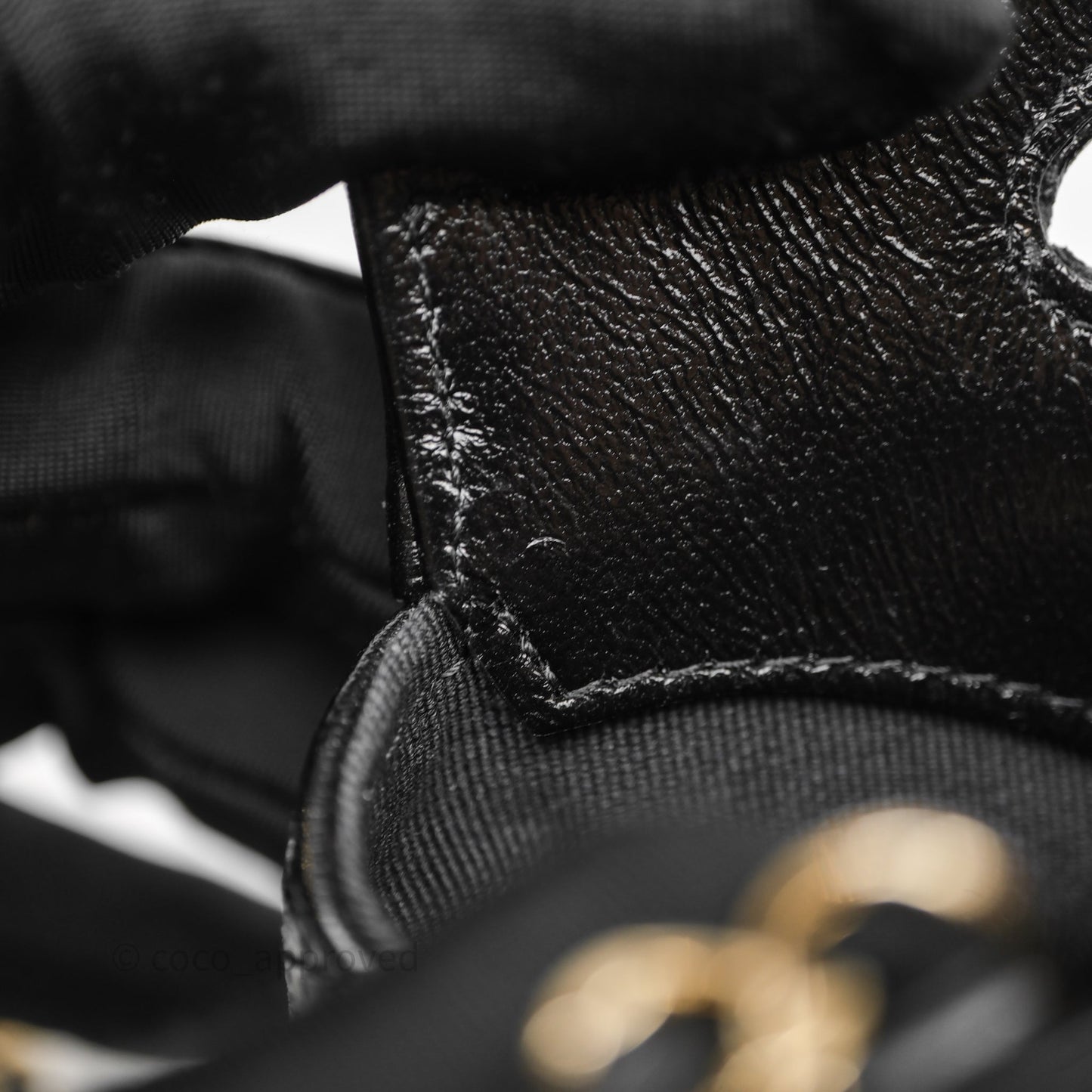 Chanel Micro 31 Black Shiny Calfskin Gold Hardware