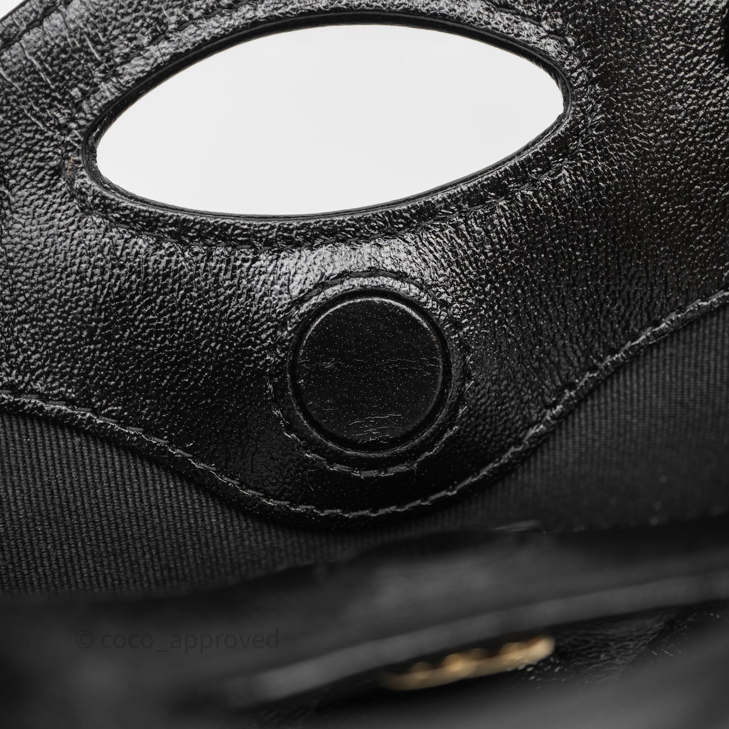 Chanel Micro 31 Black Shiny Calfskin Gold Hardware