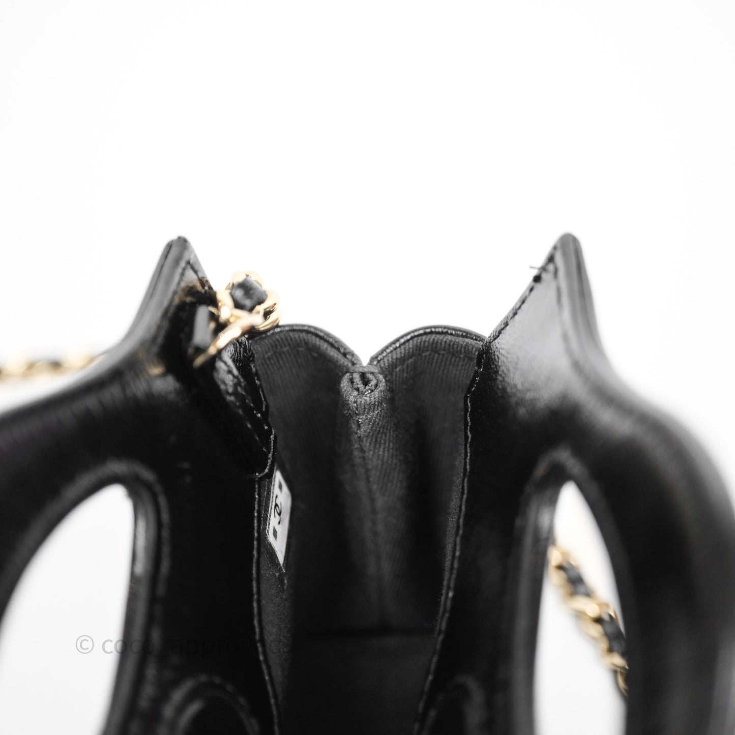 Chanel Micro 31 Black Shiny Calfskin Gold Hardware
