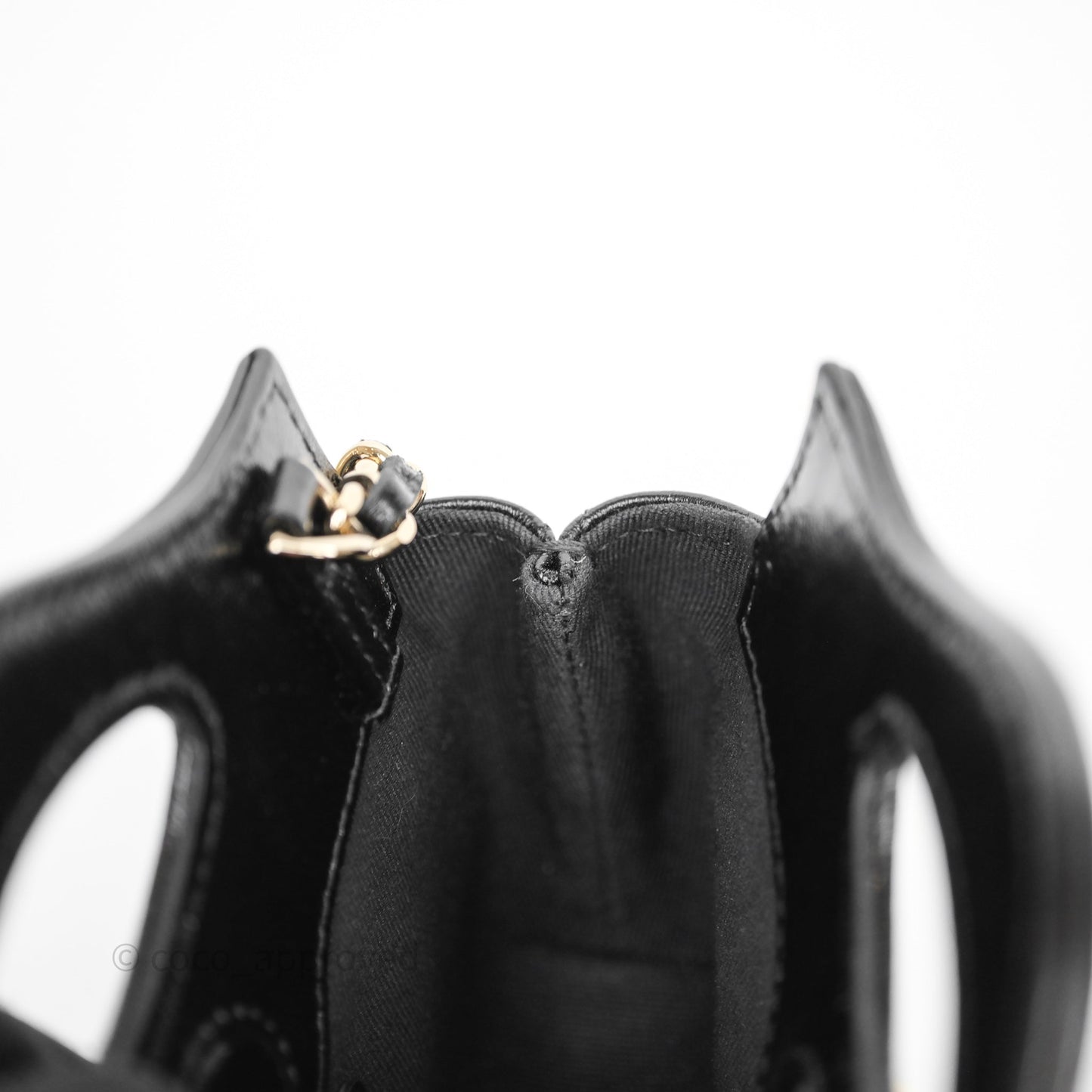 Chanel Micro 31 Black Shiny Calfskin Gold Hardware