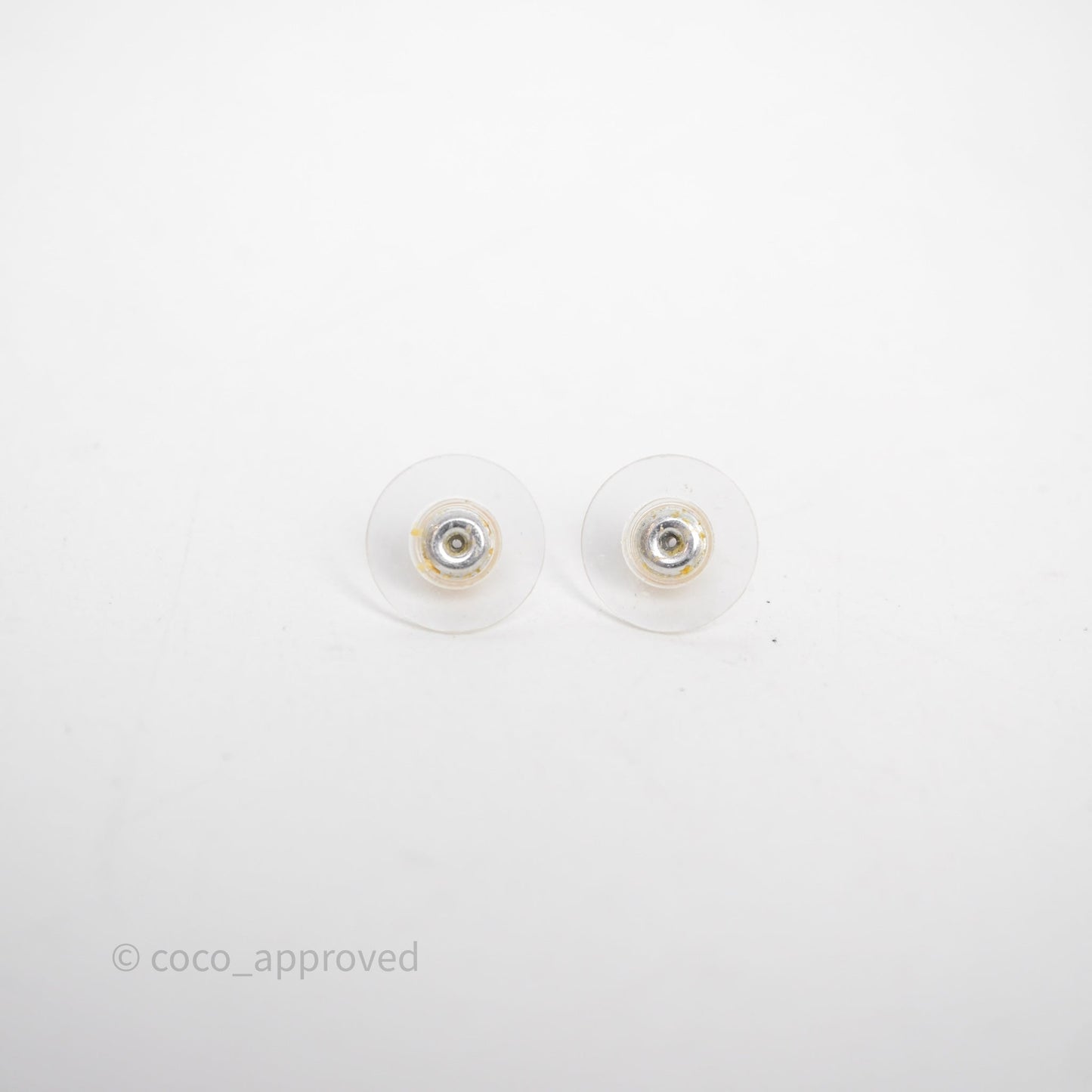 Chanel CC Crystals Earrings Gold Tone 20V